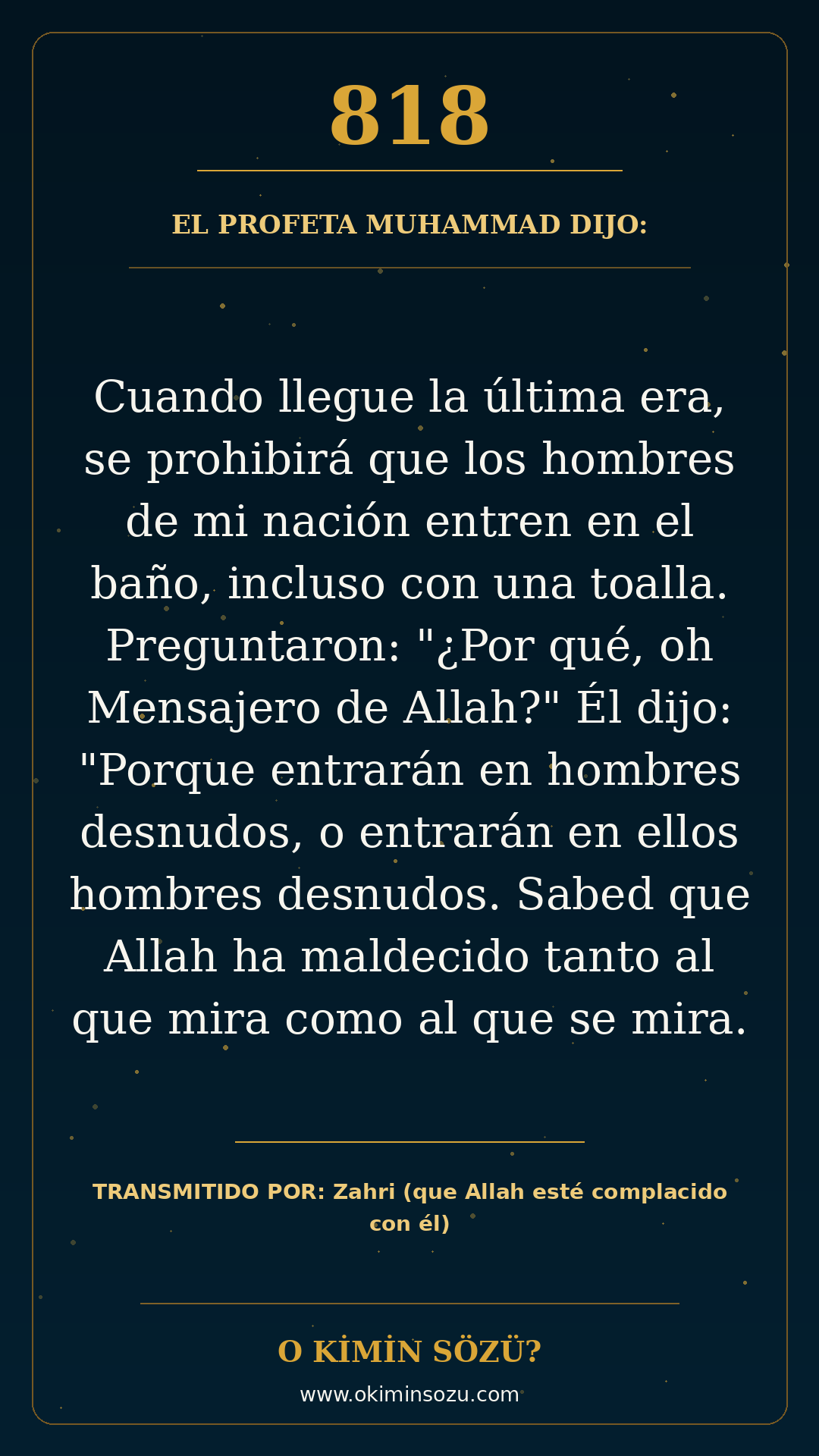 hadis 0818 es