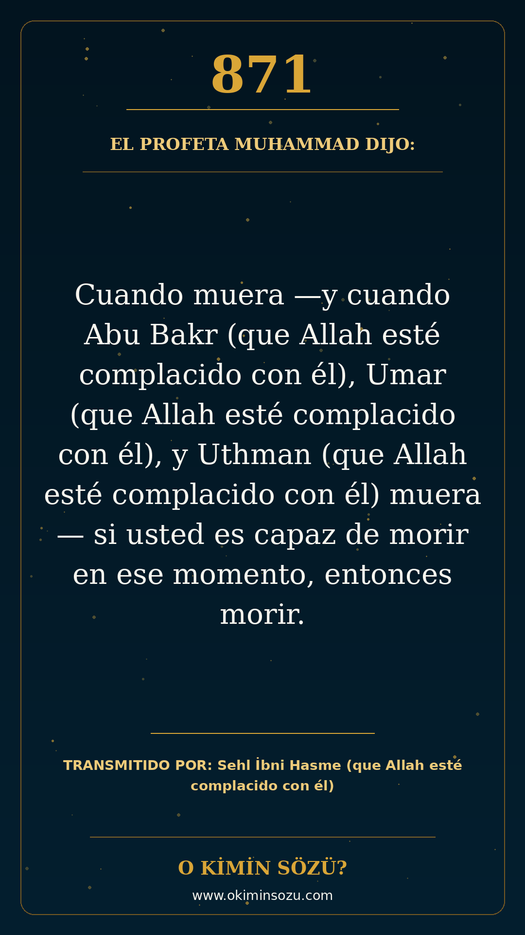 hadis 0871 es