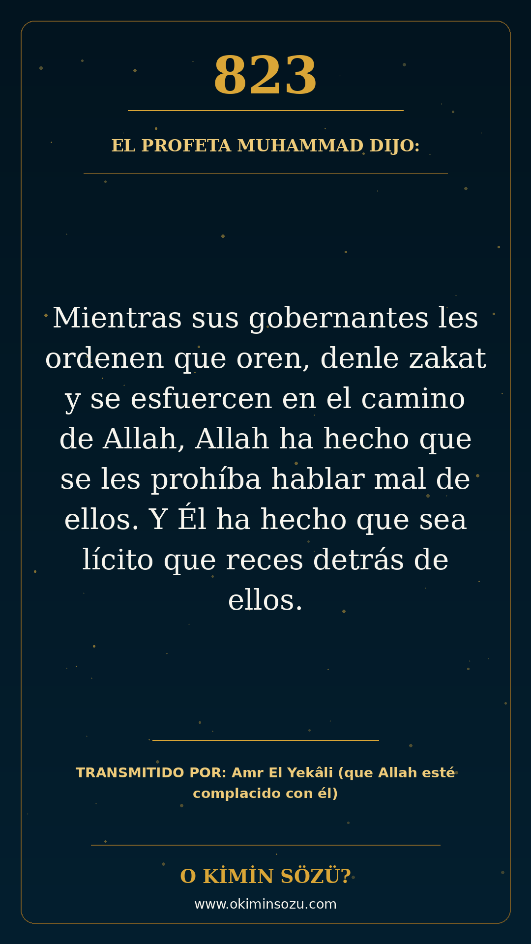 hadis 0823 es