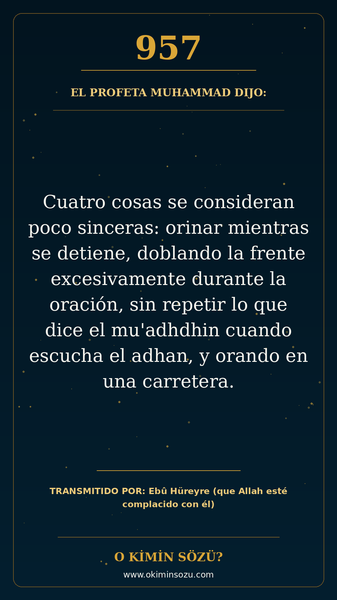 hadis 0957 es