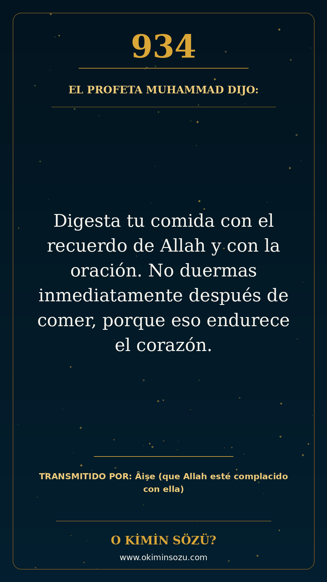 hadis 0934 es