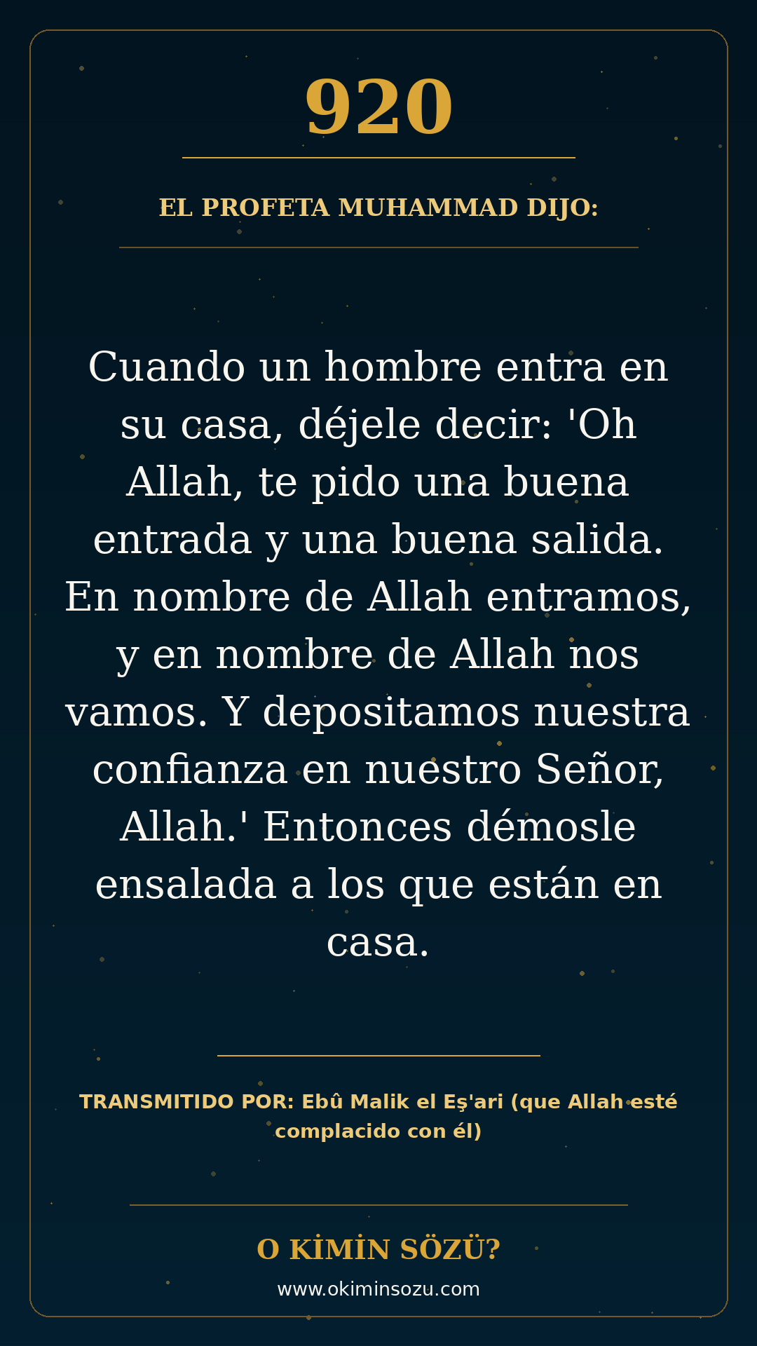 hadis 0920 es