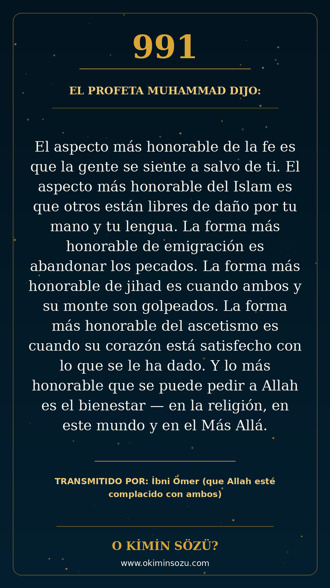 hadis 0991 es