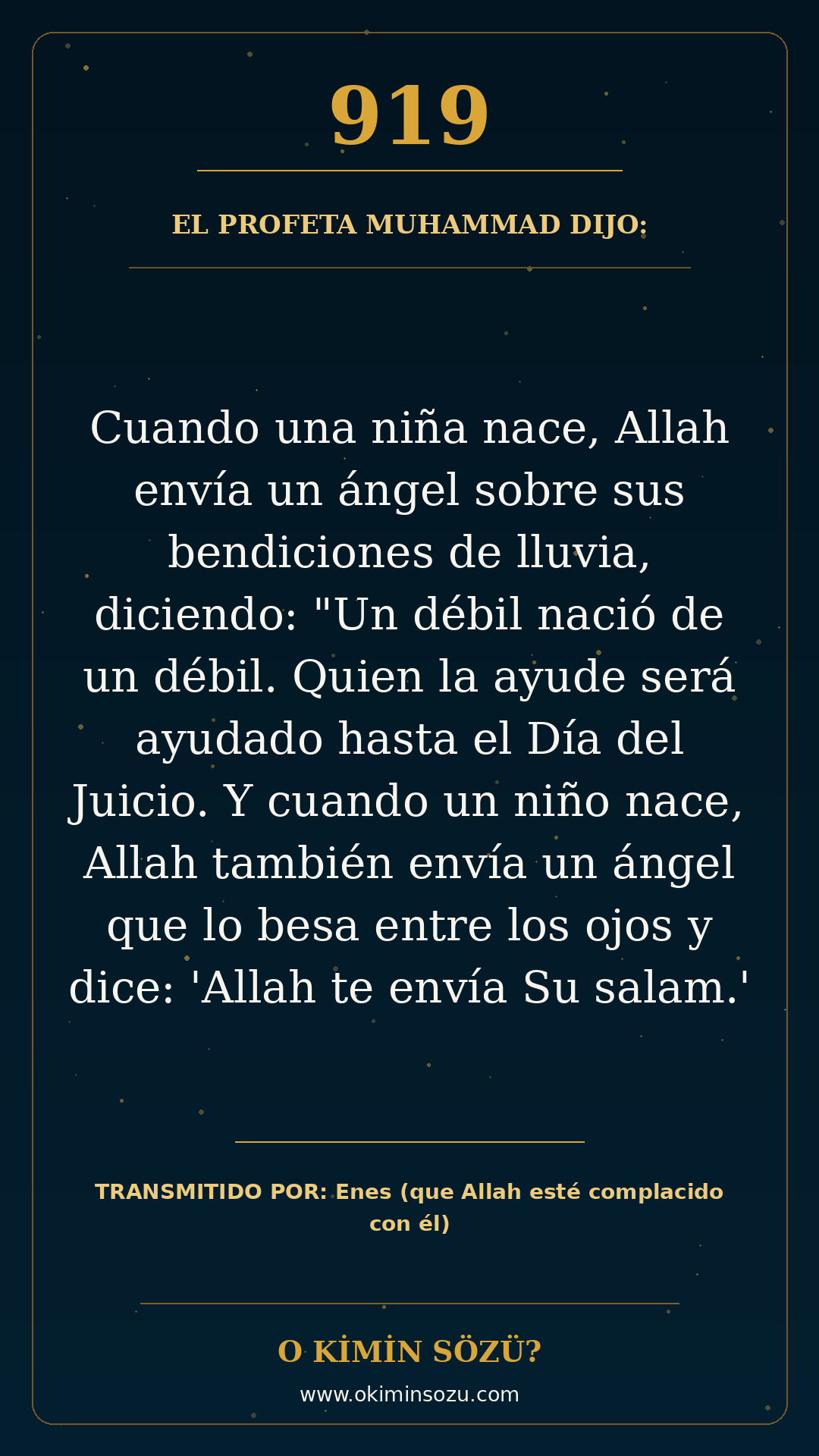 hadis 0919 es