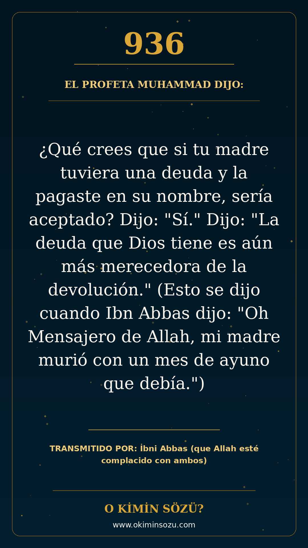 hadis 0936 es