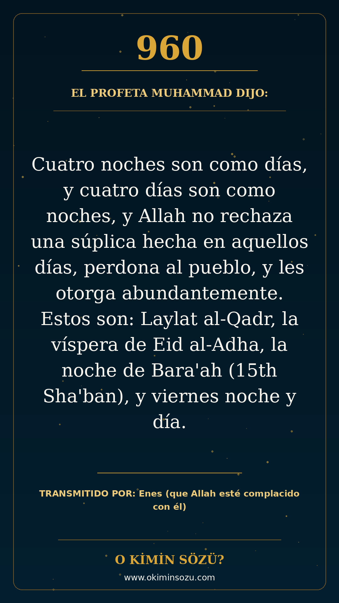 hadis 0960 es