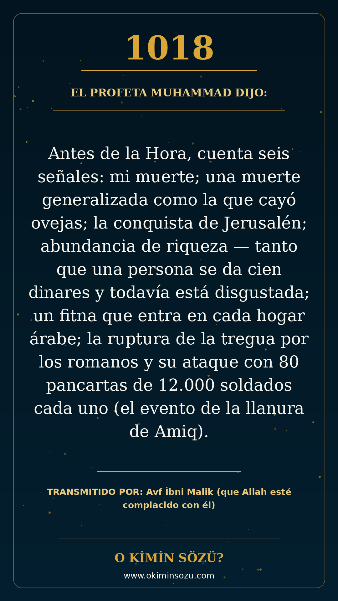 hadis 1018 es