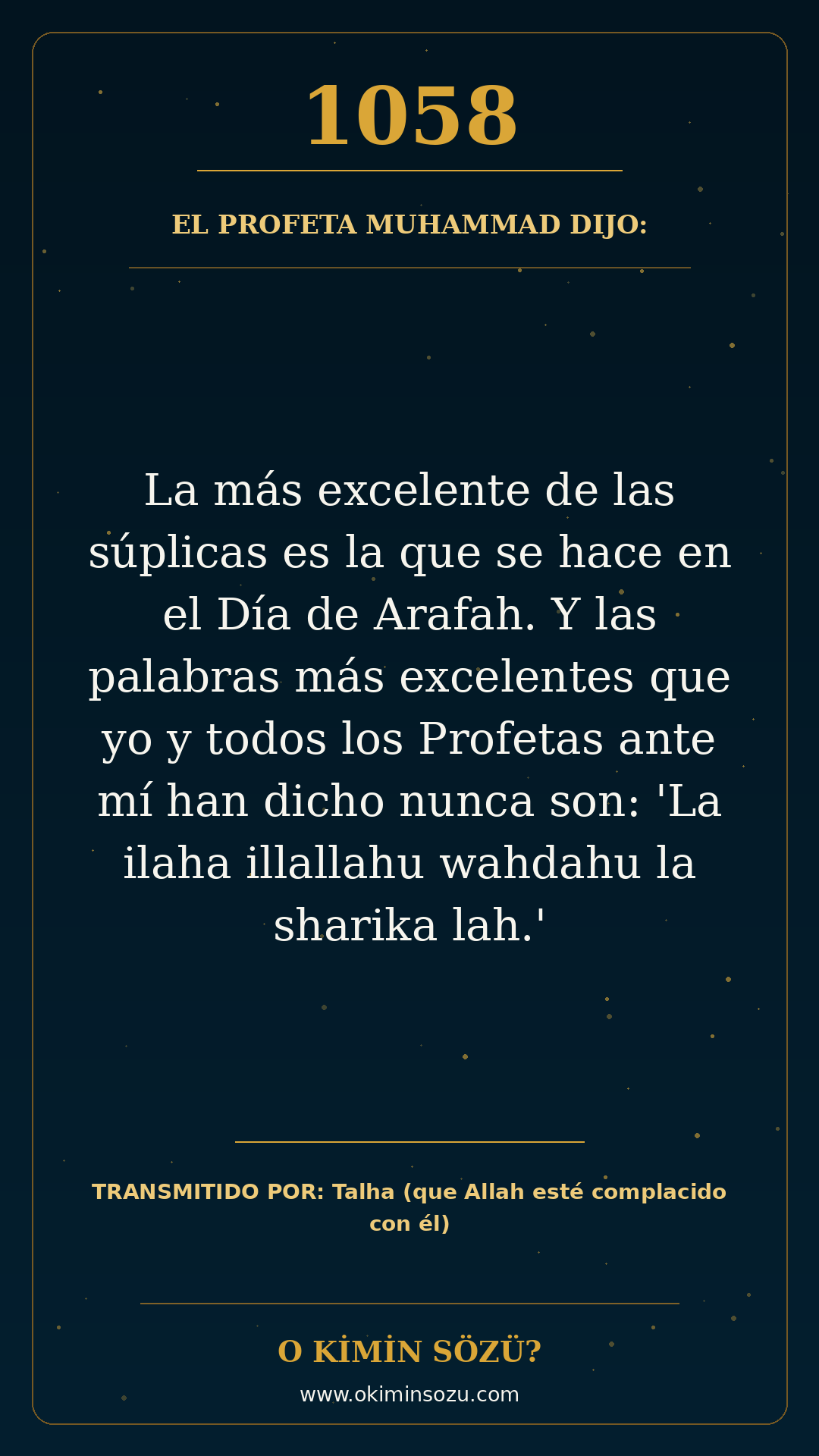 hadis 1058 es