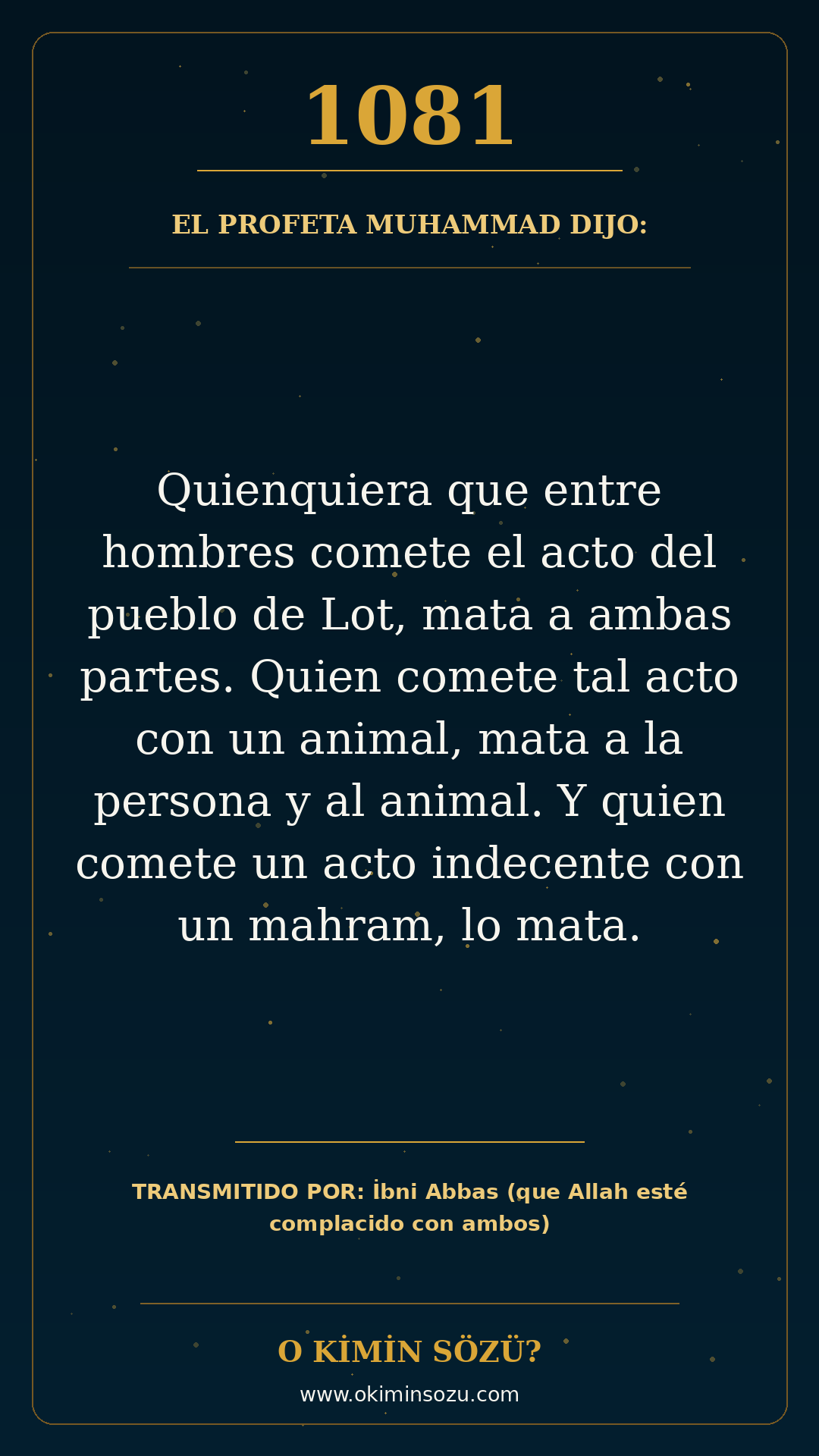 hadis 1081 es