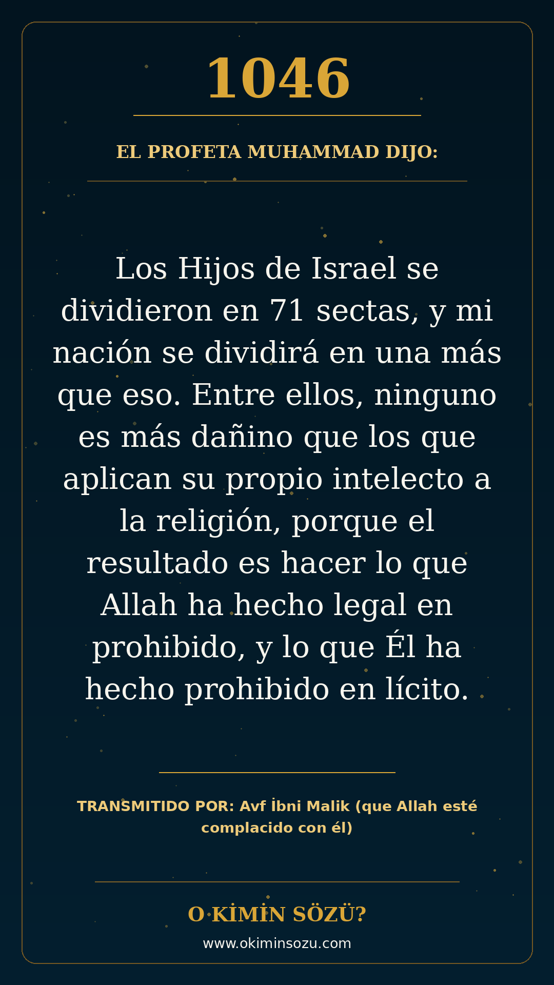 hadis 1046 es