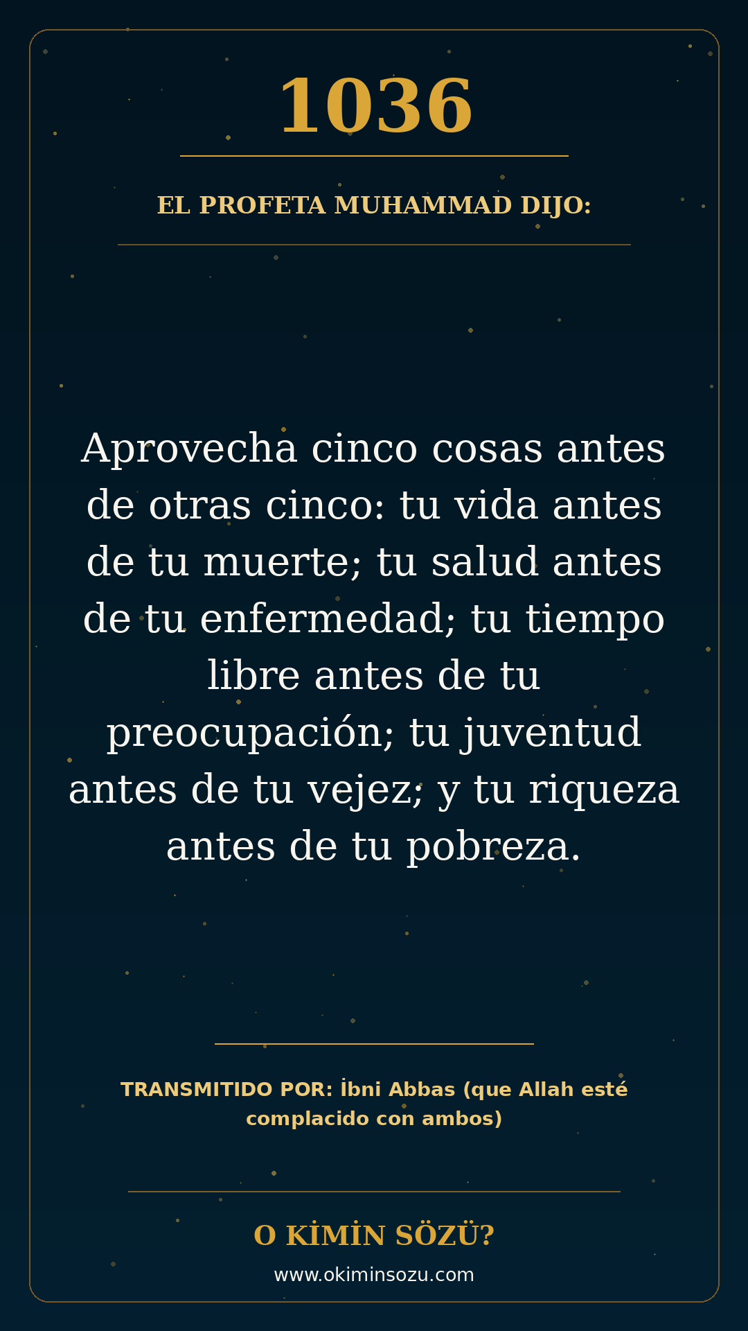 hadis 1036 es