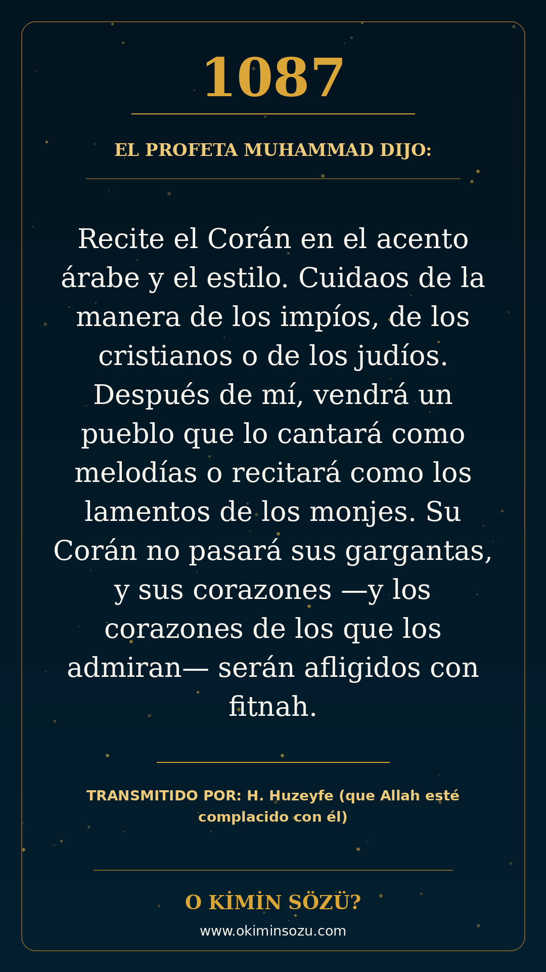hadis 1087 es