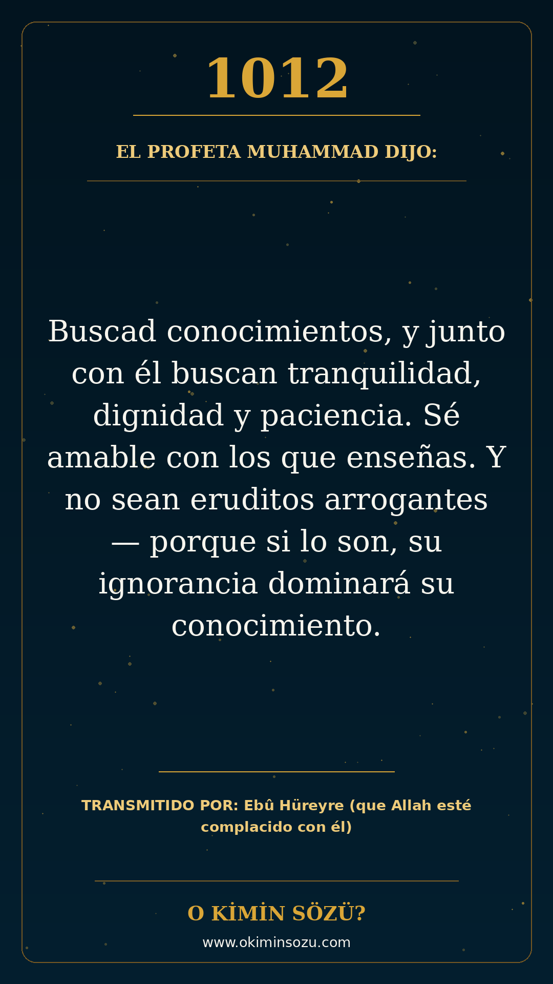 hadis 1012 es