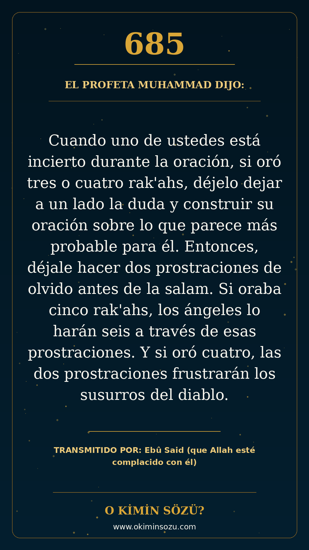 hadis 0685 es