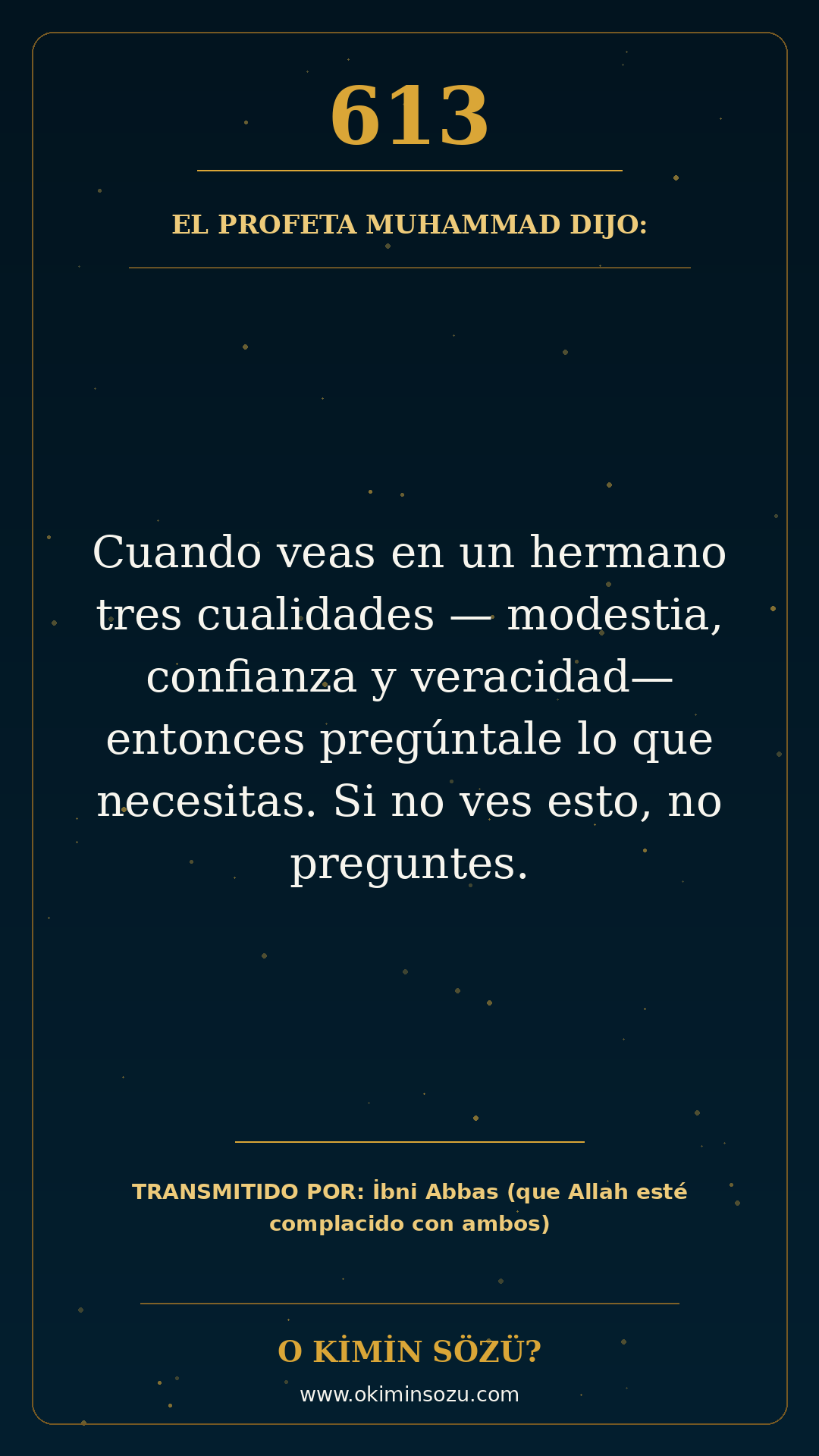 hadis 0613 es