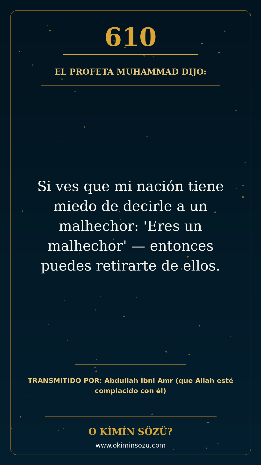 hadis 0610 es