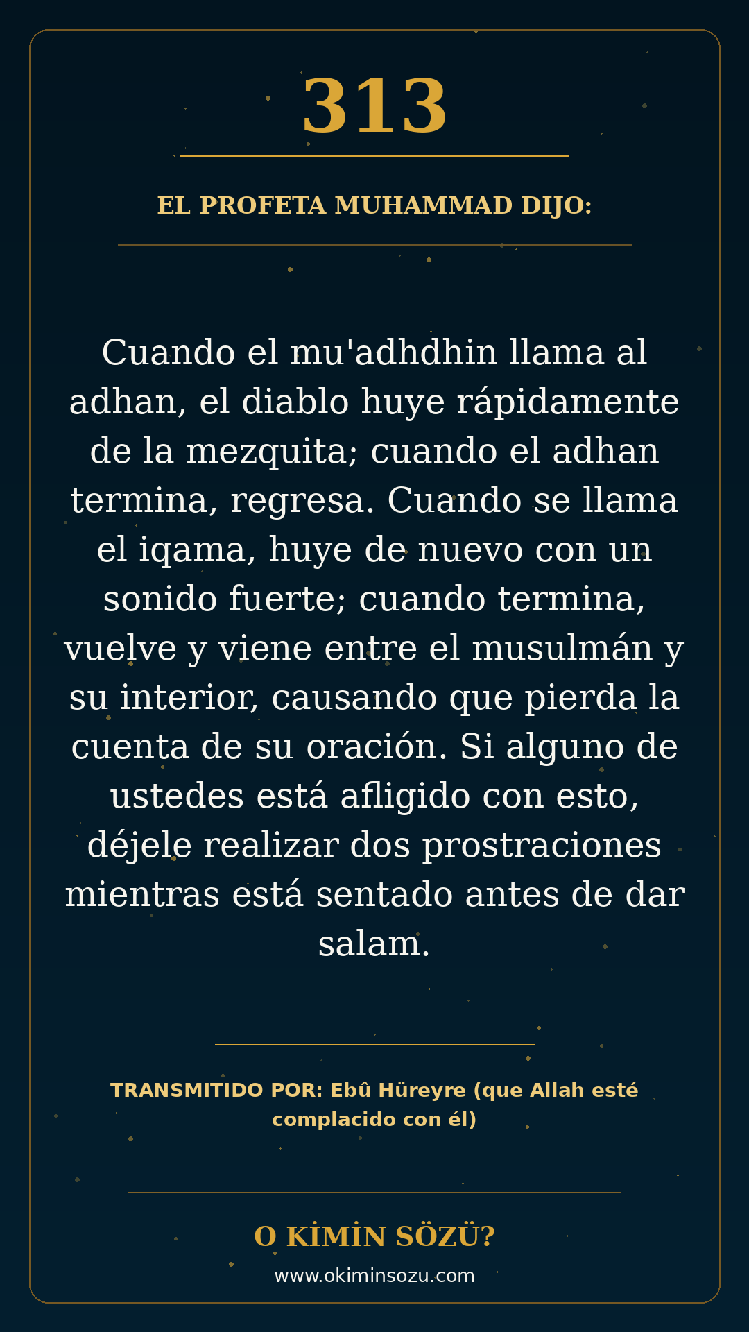 hadis 0313 es