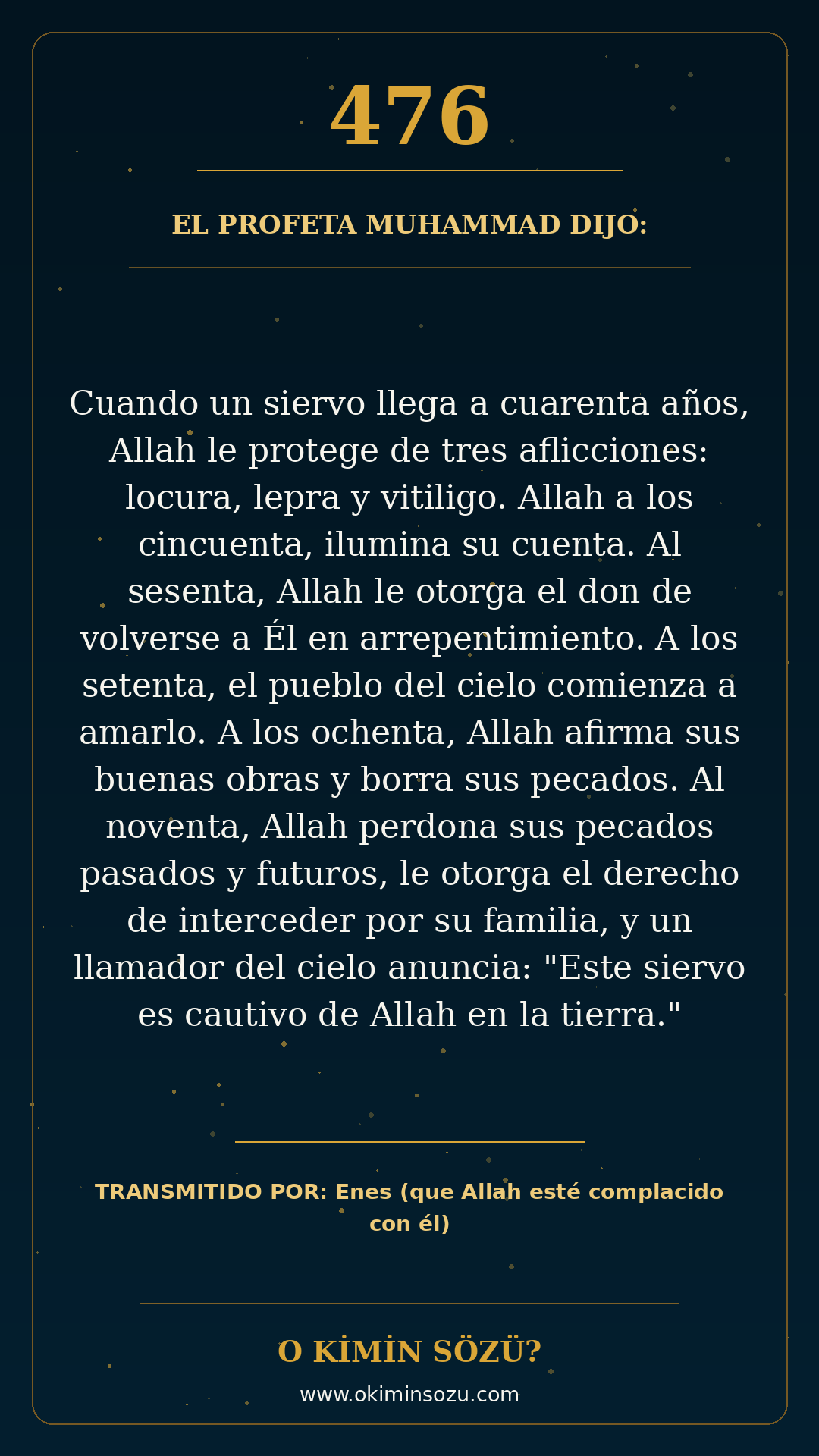 hadis 0476 es