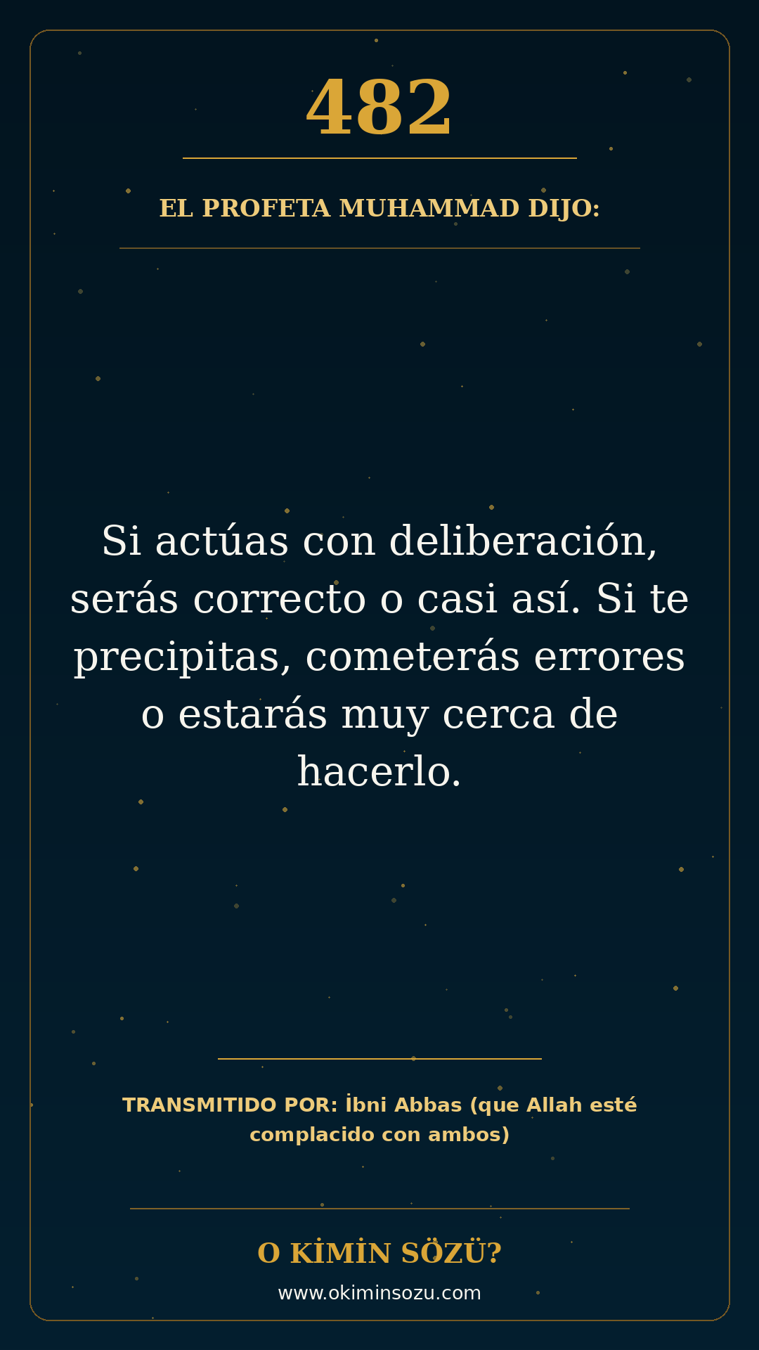 hadis 0482 es