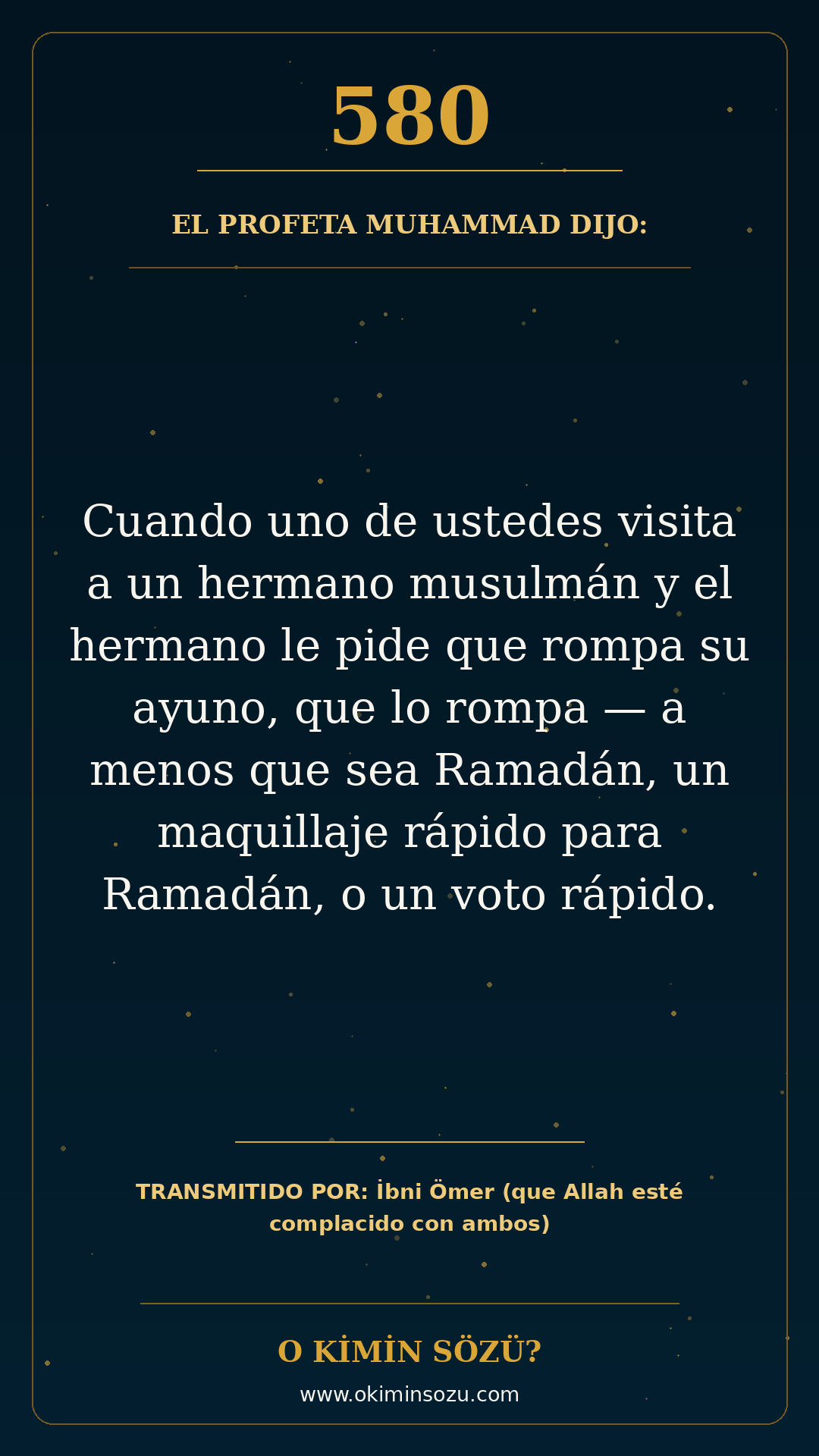 hadis 0580 es