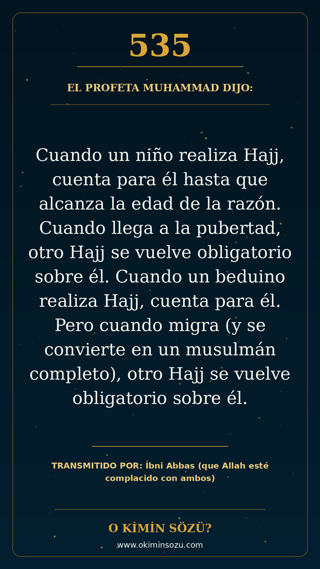 hadis 0535 es
