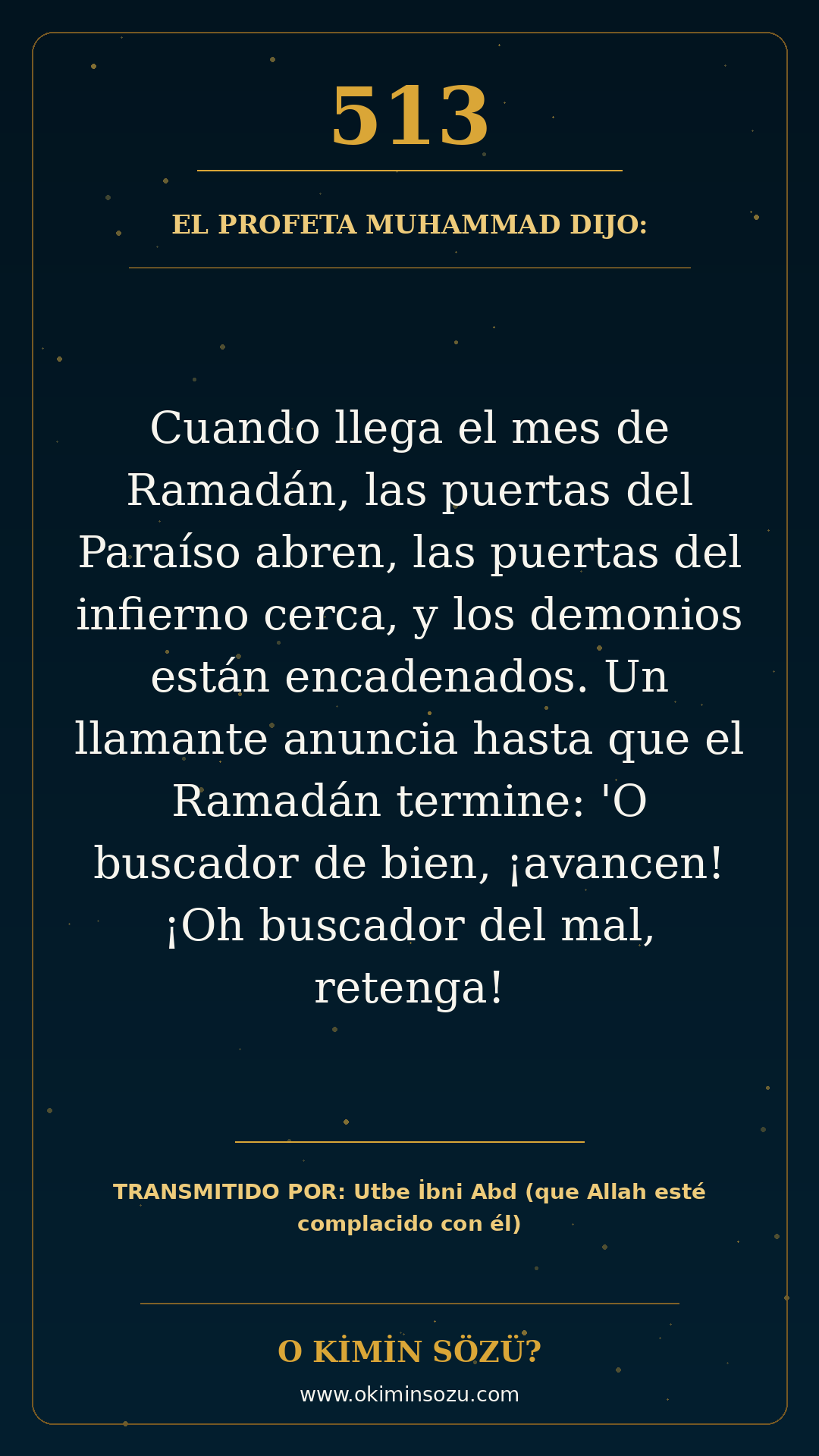 hadis 0513 es