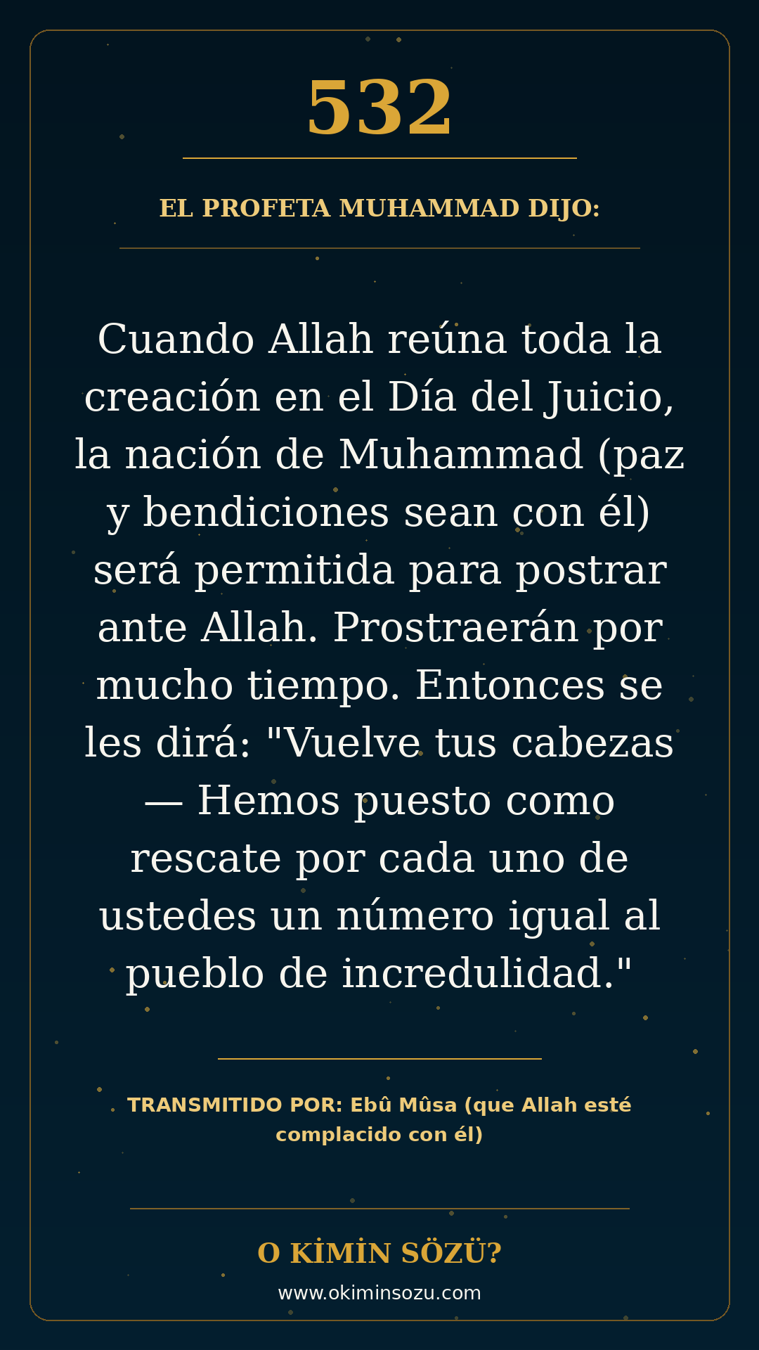 hadis 0532 es