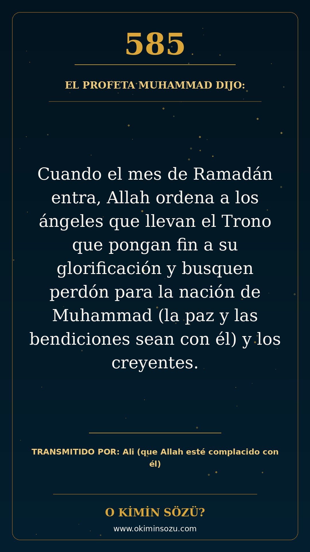 hadis 0585 es