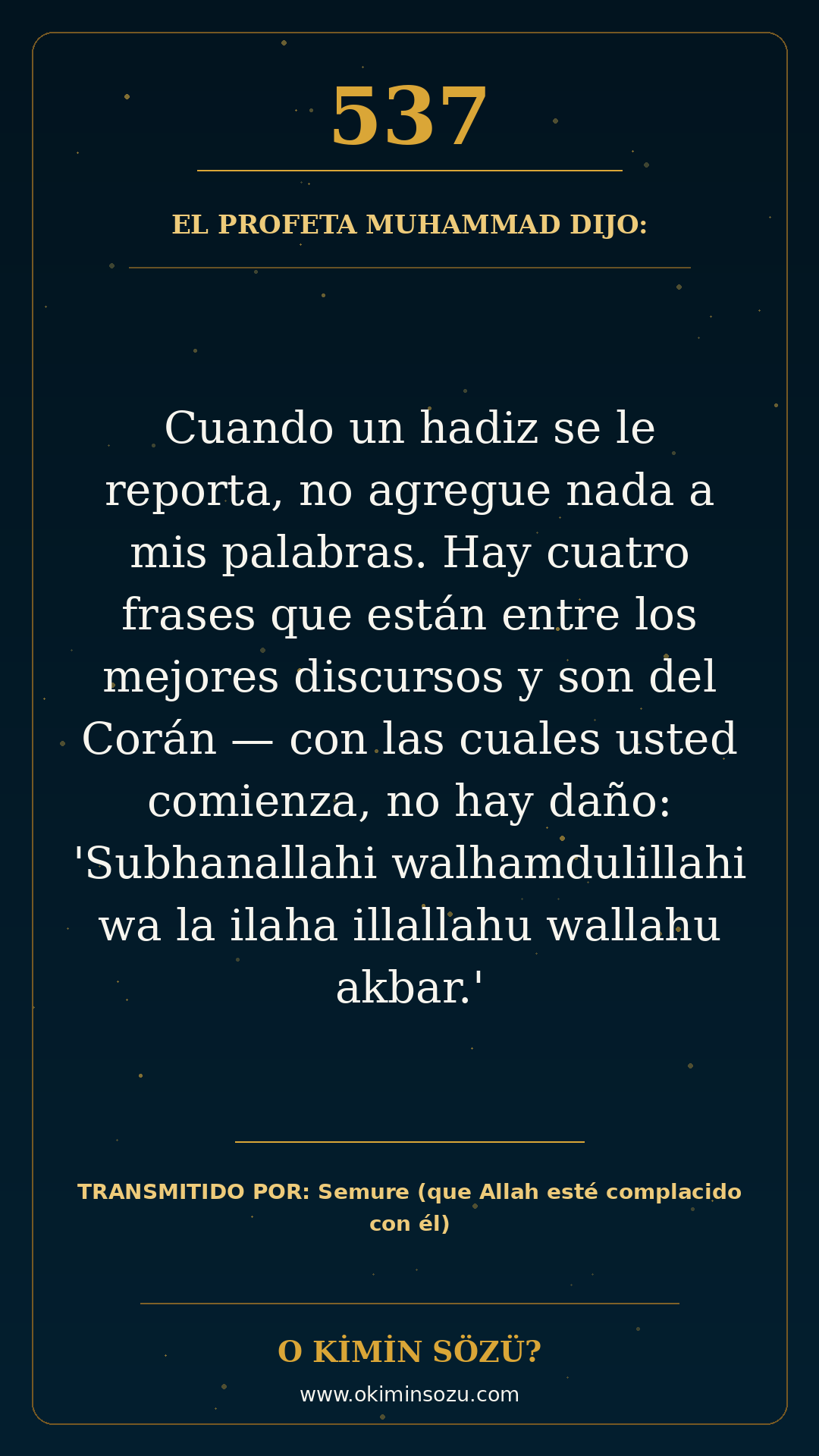 hadis 0537 es