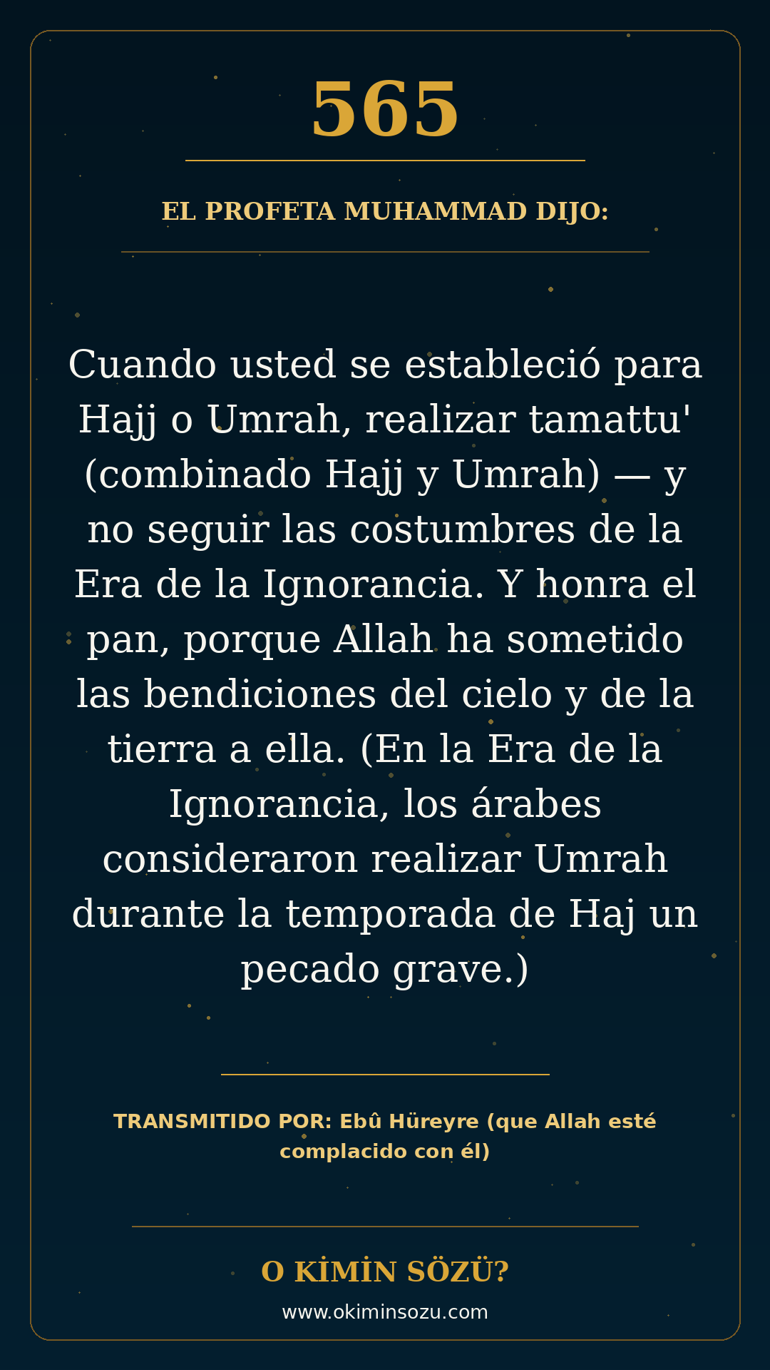 hadis 0565 es