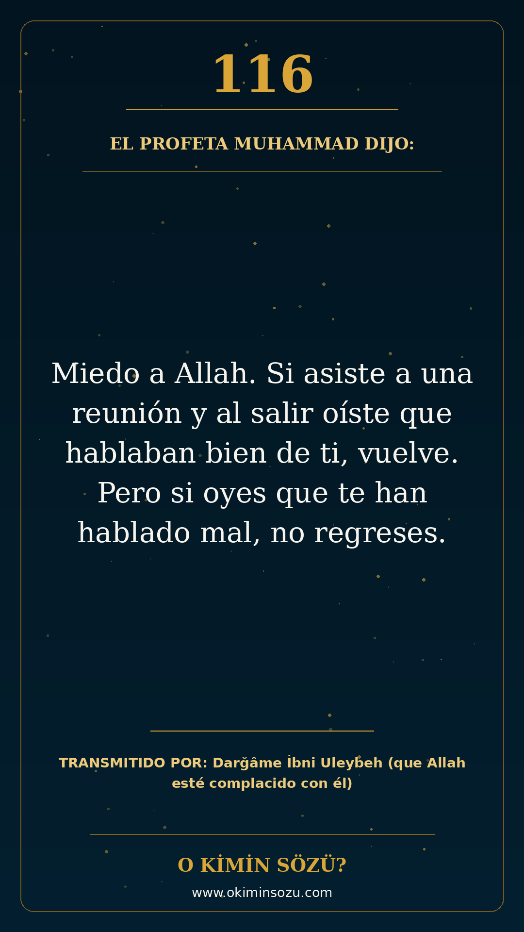 hadis 0116 es