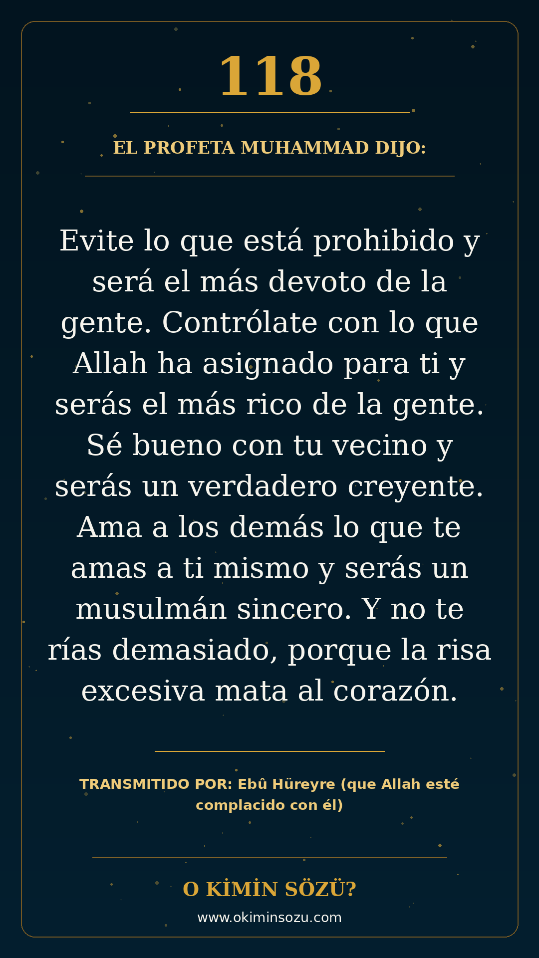hadis 0118 es