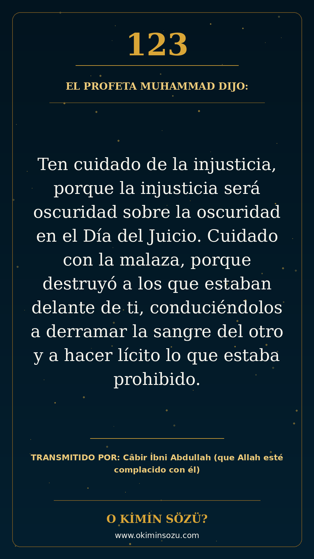 hadis 0123 es