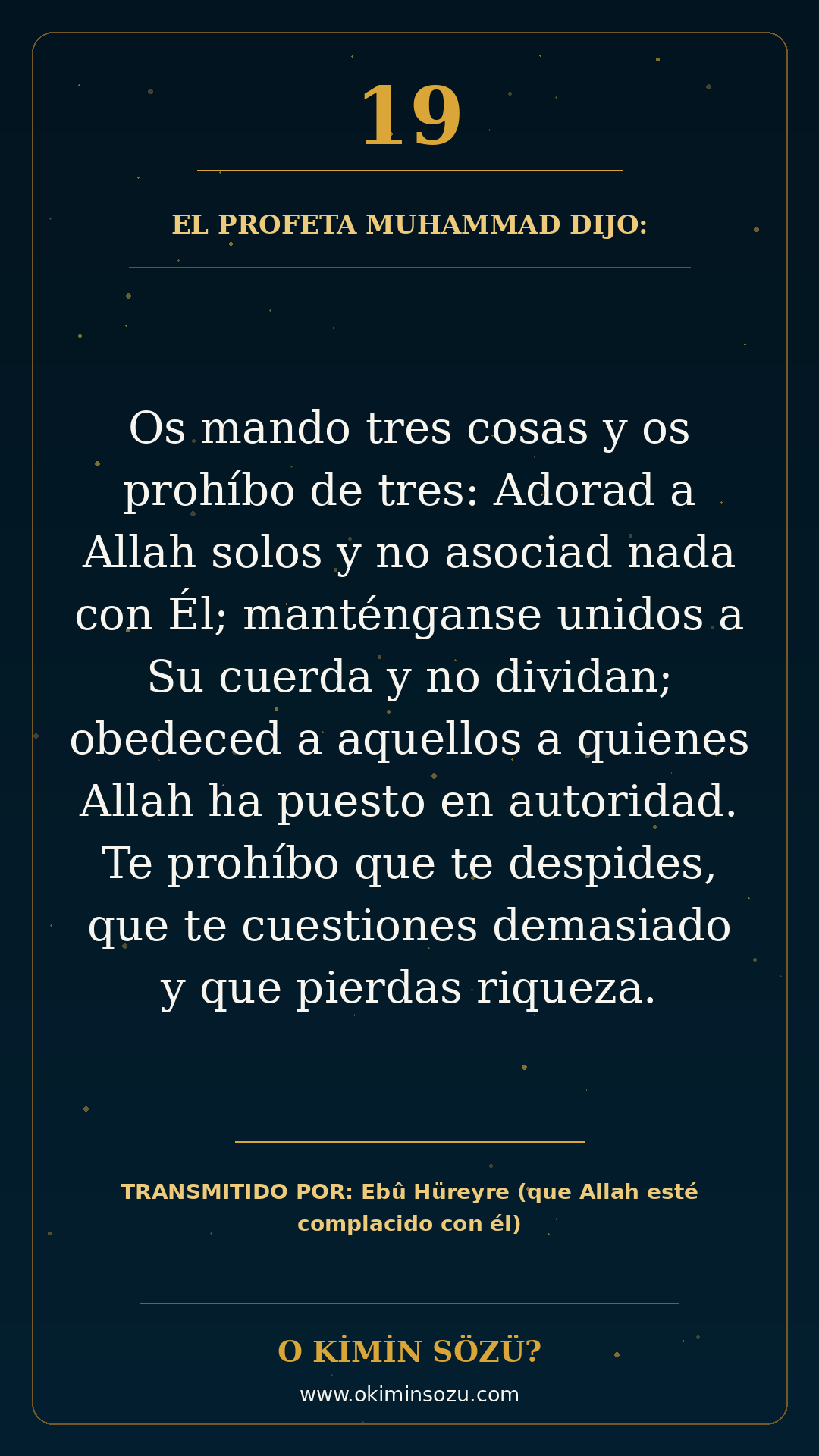 hadis 0019 es