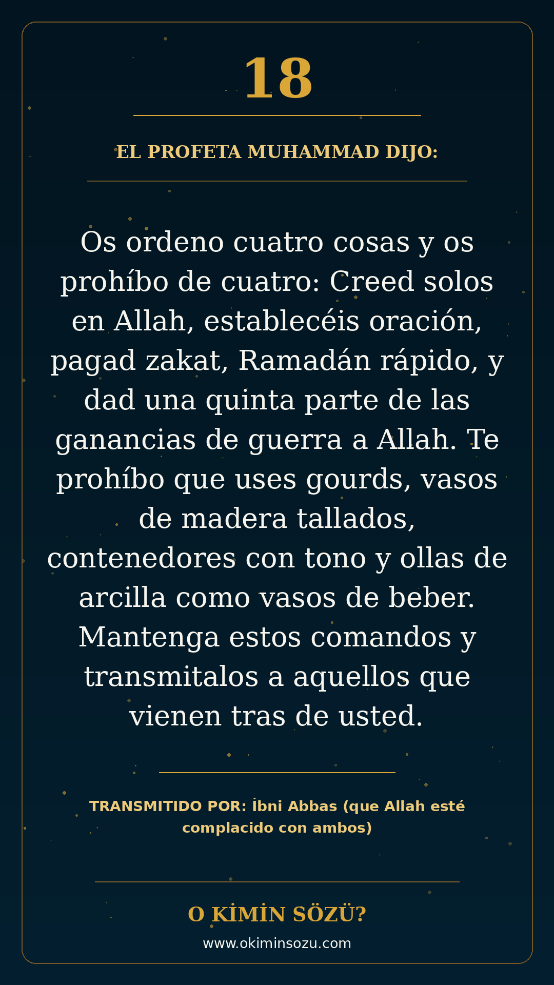 hadis 0018 es