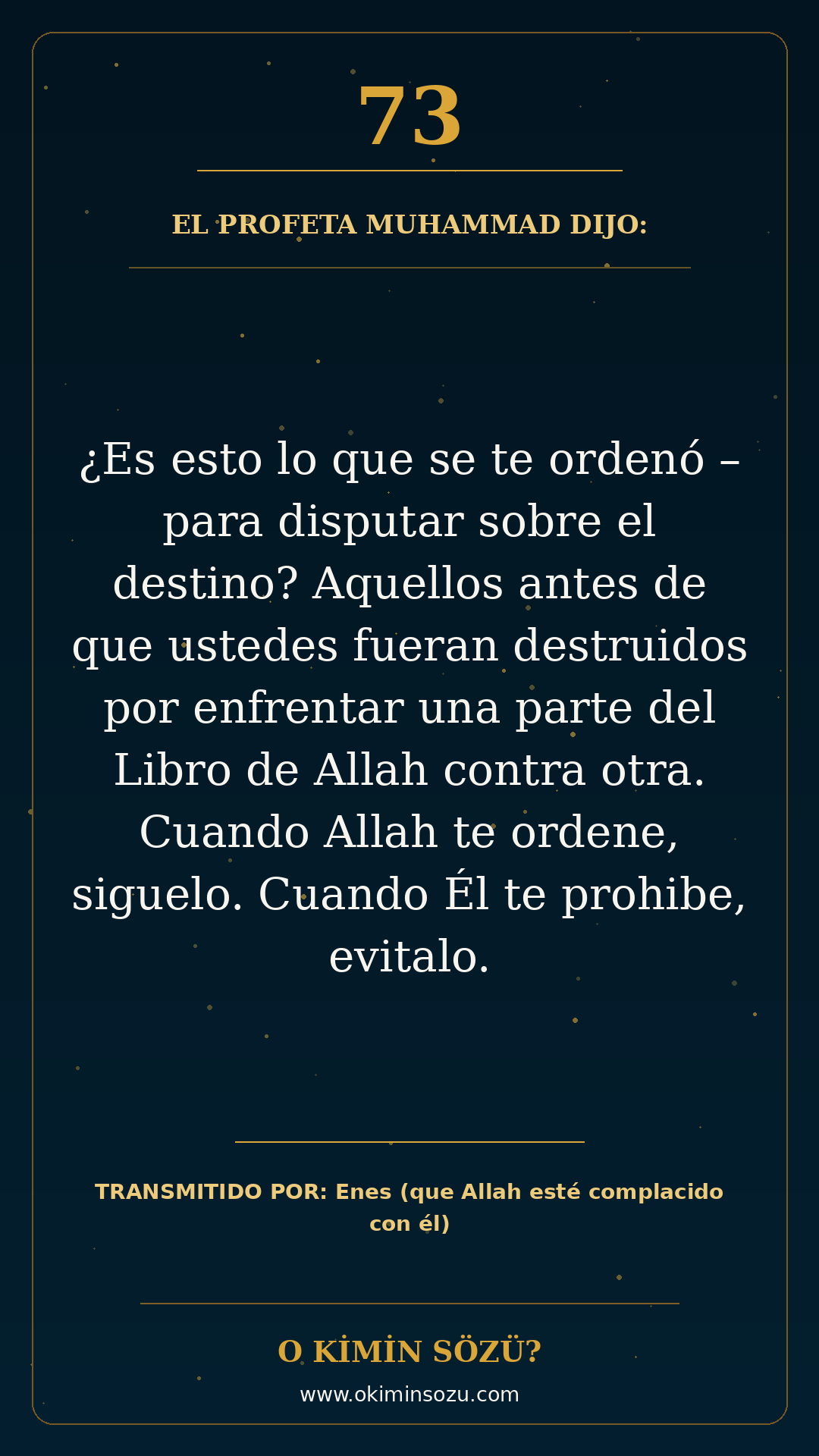 hadis 0073 es