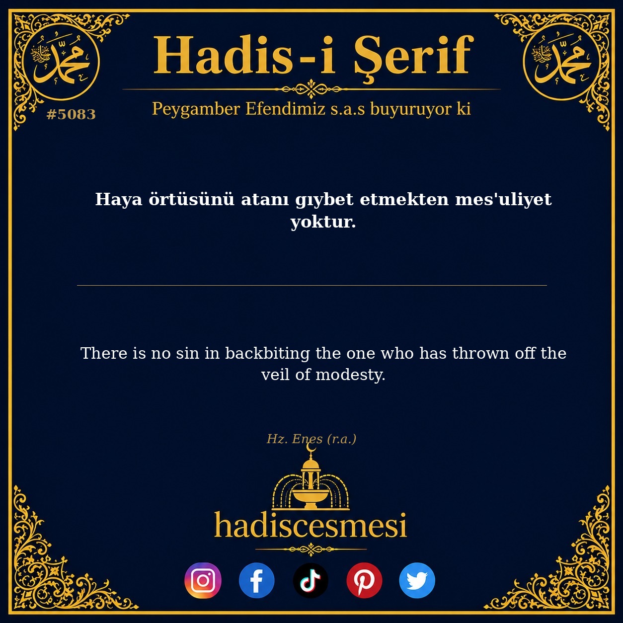 hadis 5083