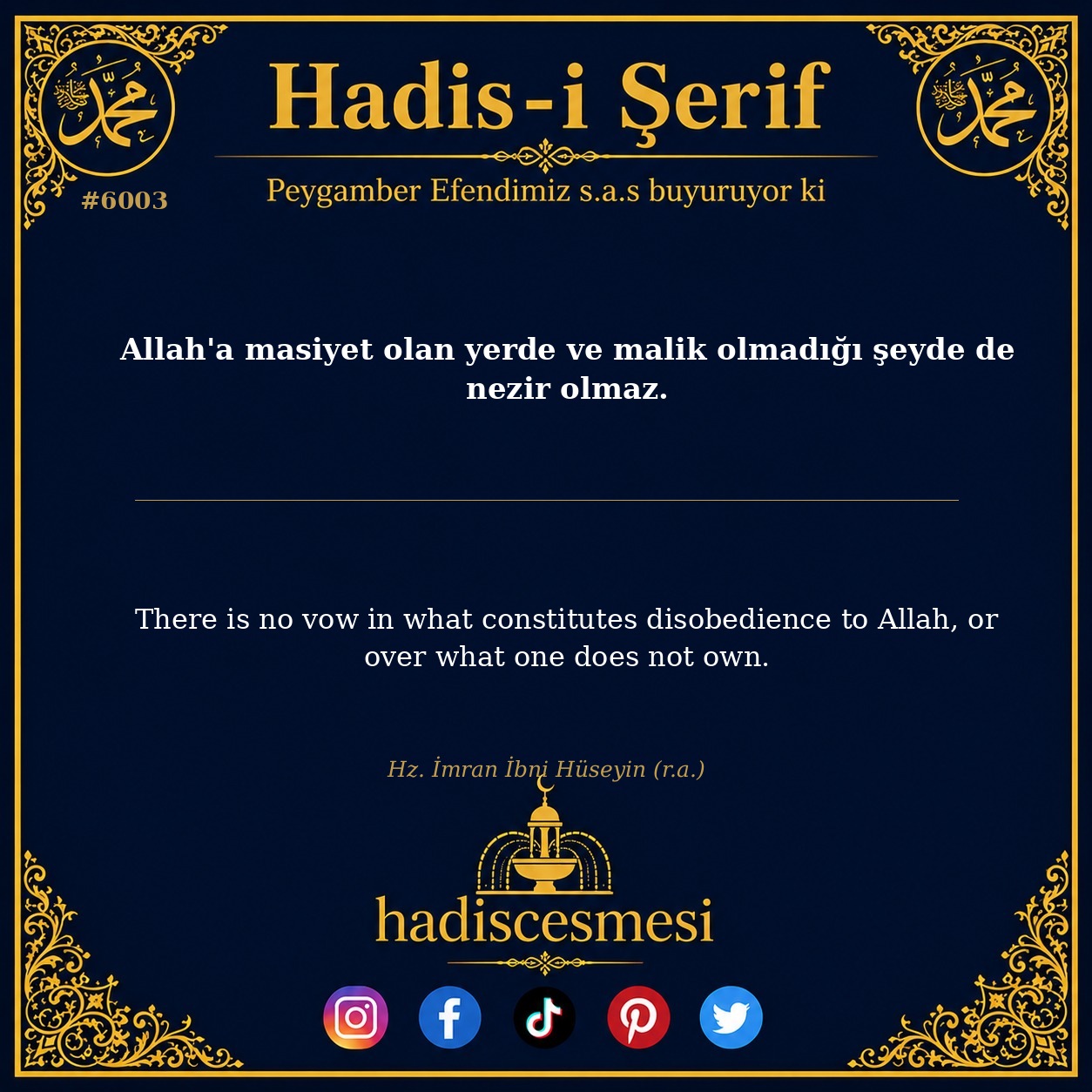 hadis 6003
