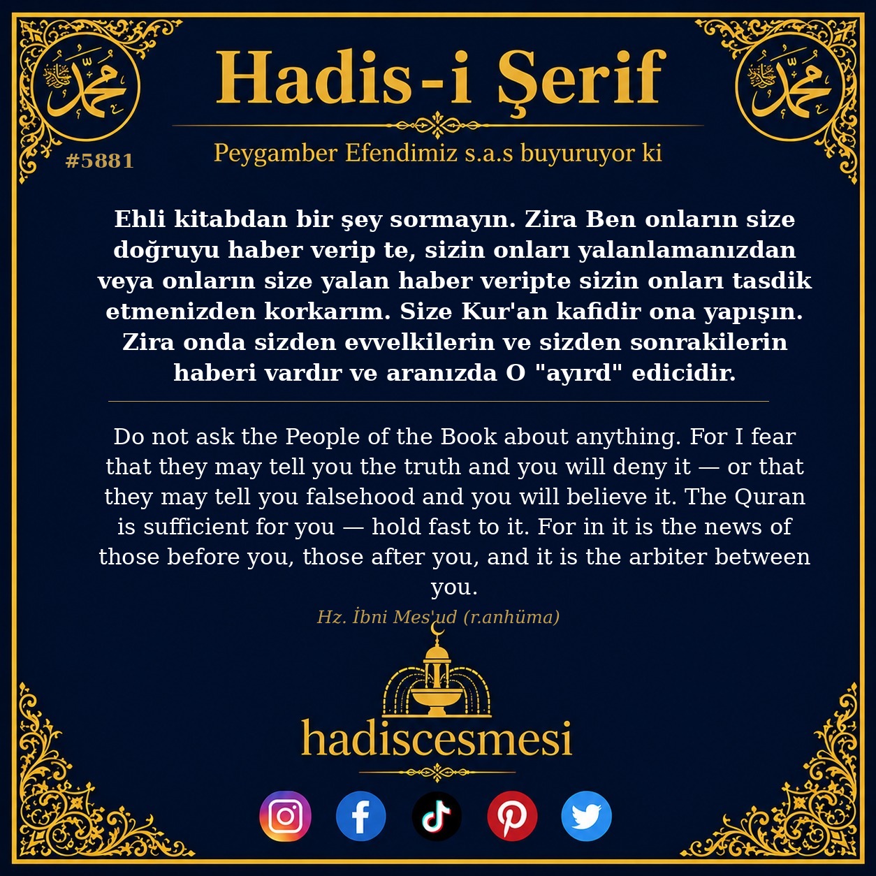 hadis 5881
