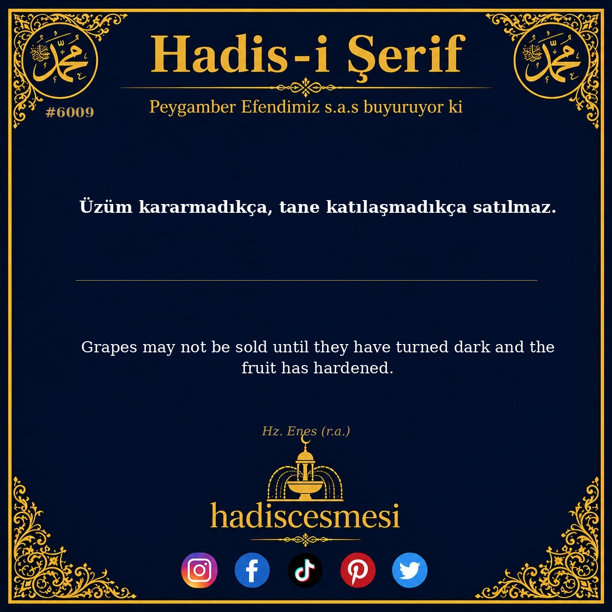 hadis 6009
