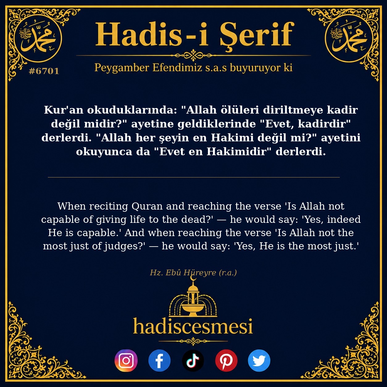 hadis 6701