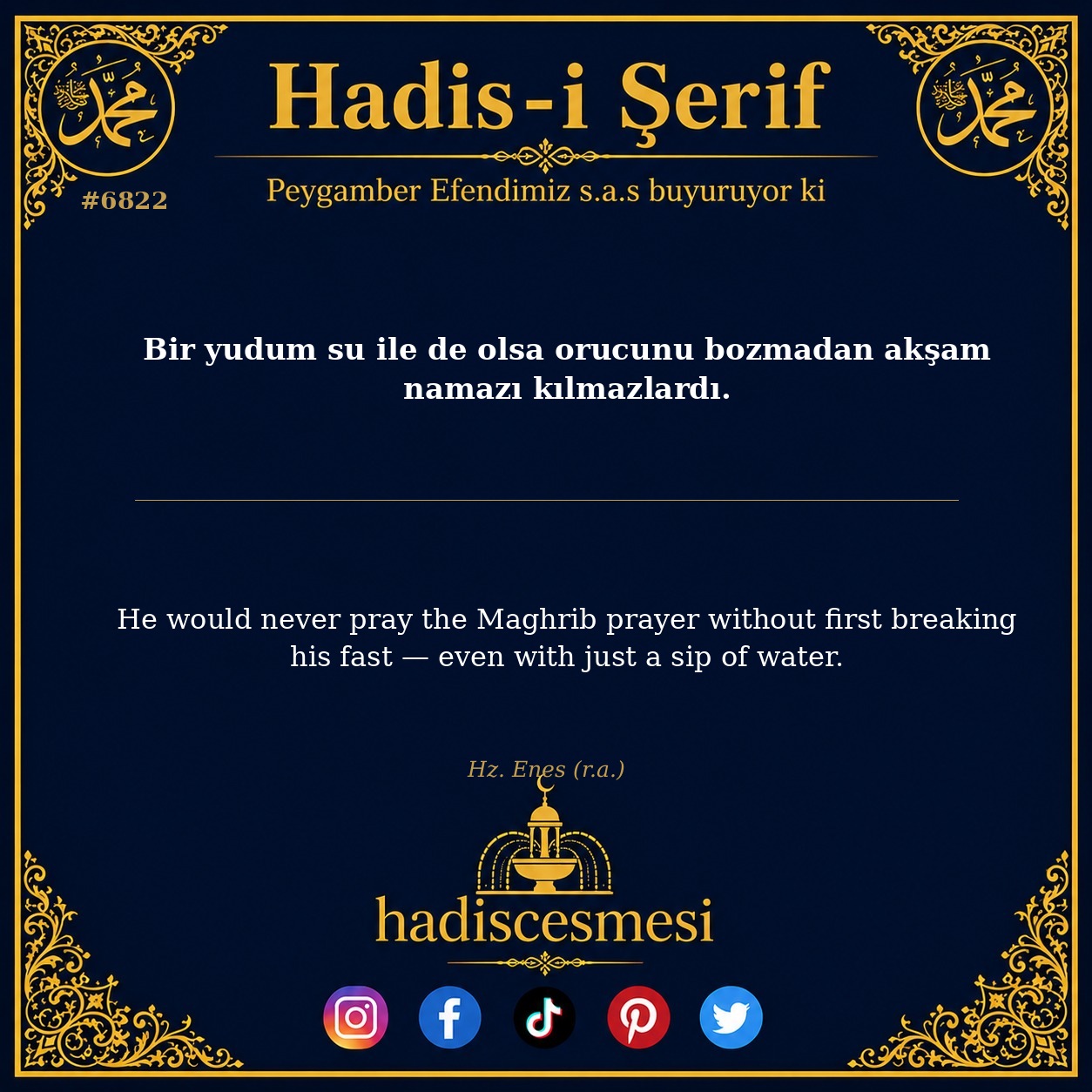 hadis 6822