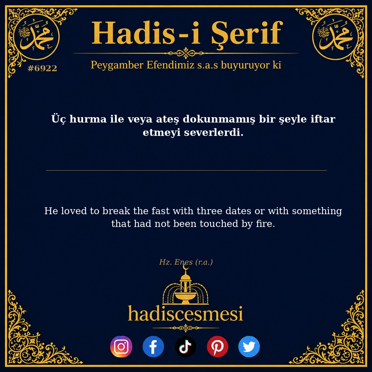 hadis 6922