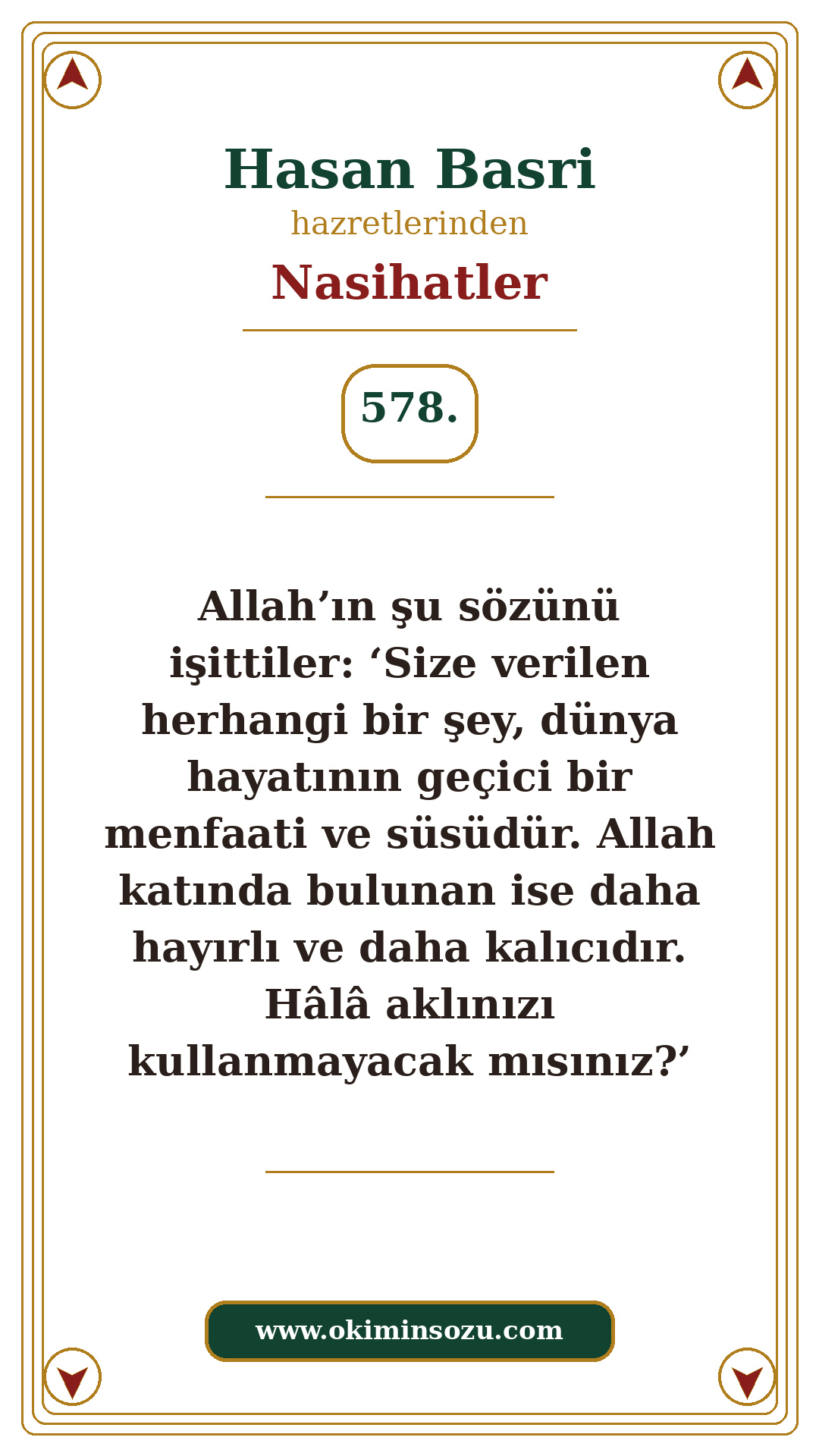 Hasan Basri Nasihat 578