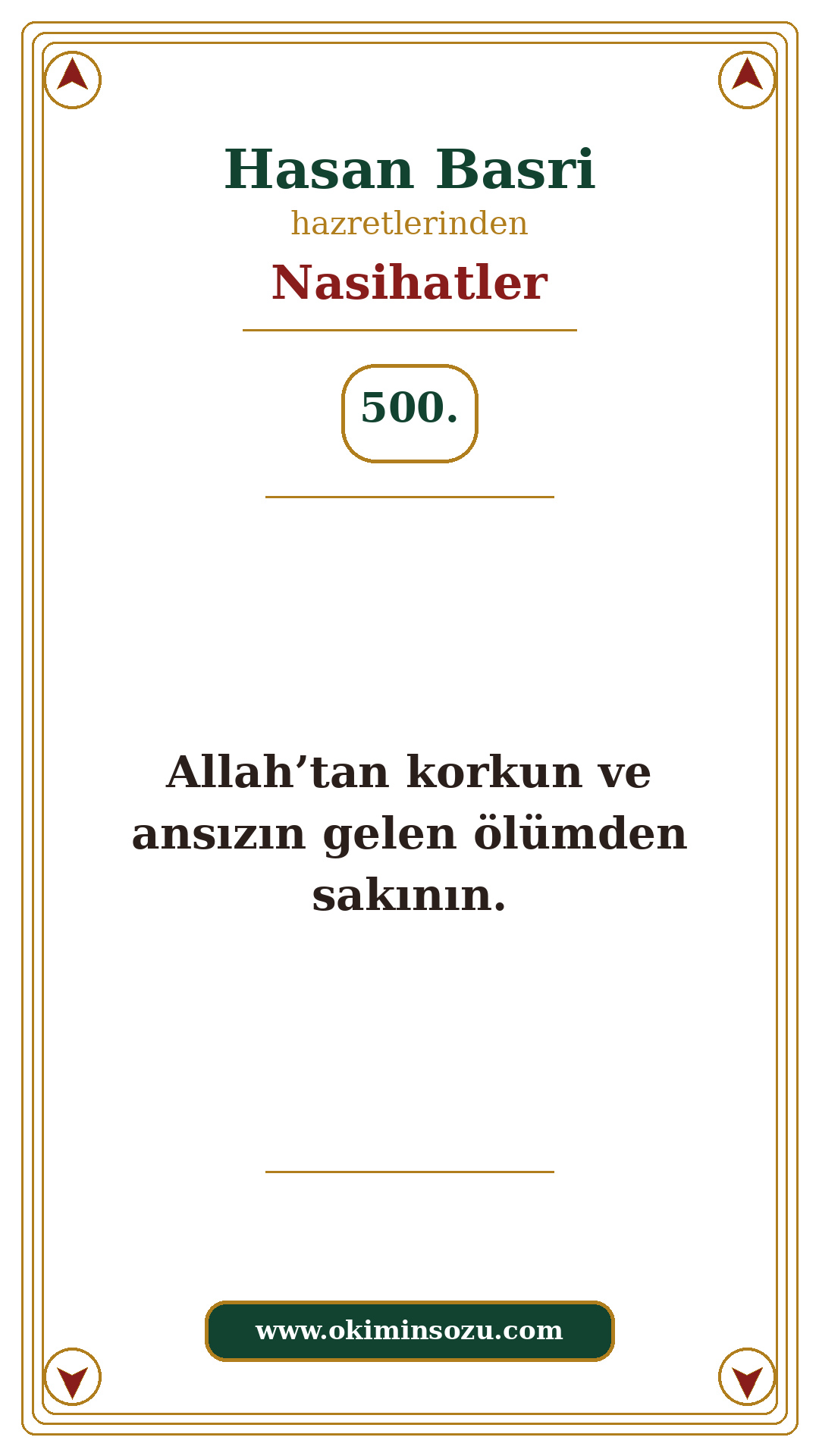 Hasan Basri Nasihat 500