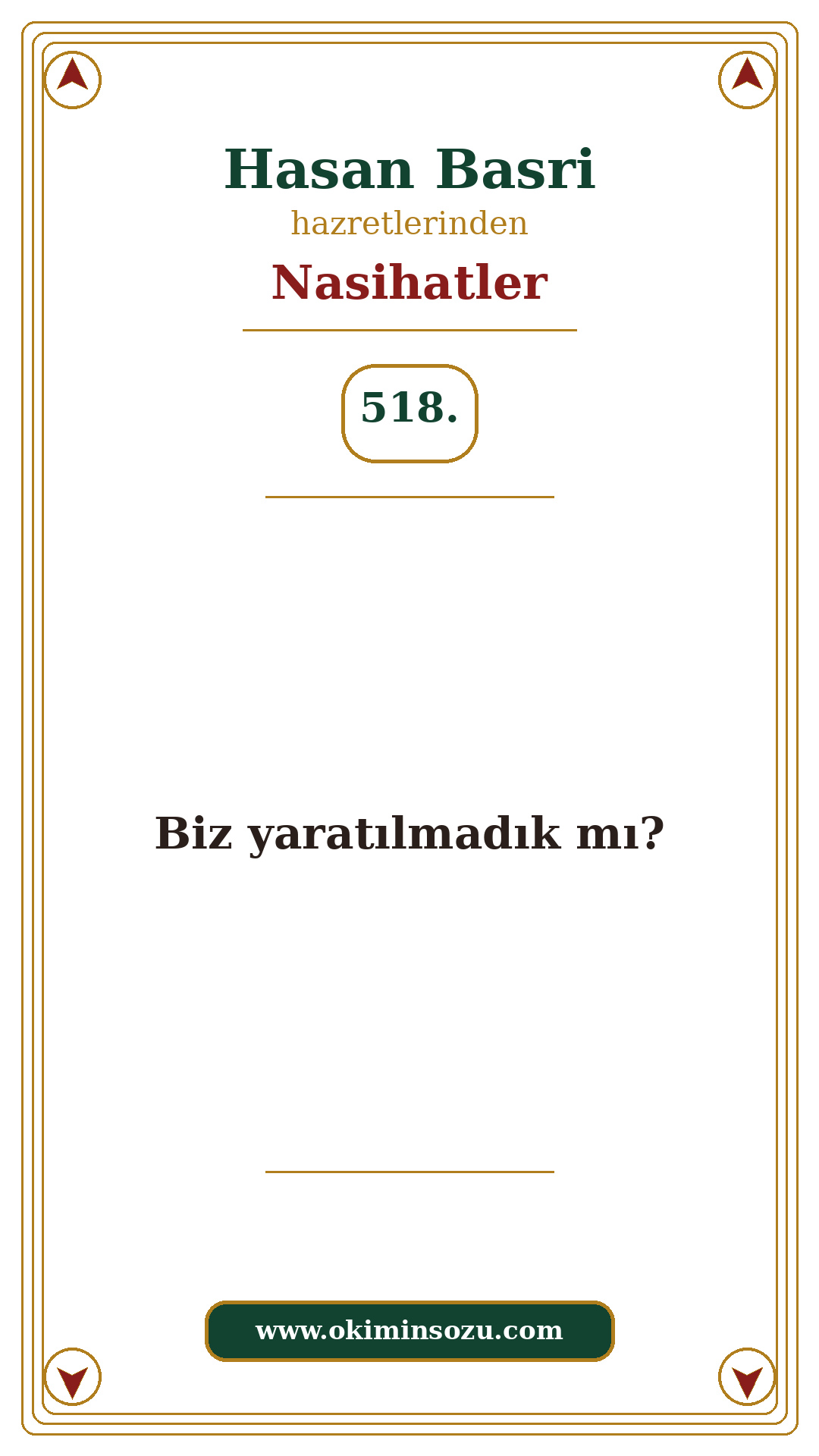 Hasan Basri Nasihat 518