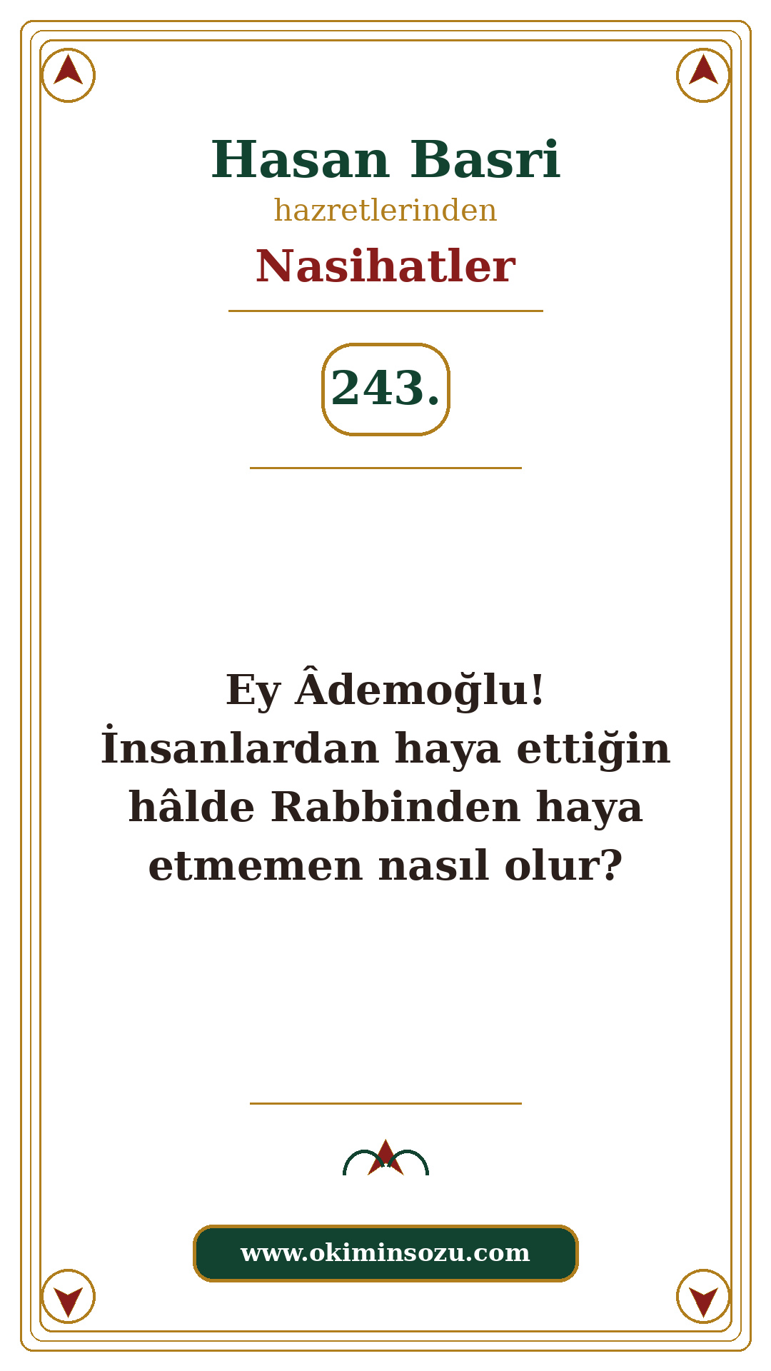 Hasan Basri Nasihat 243