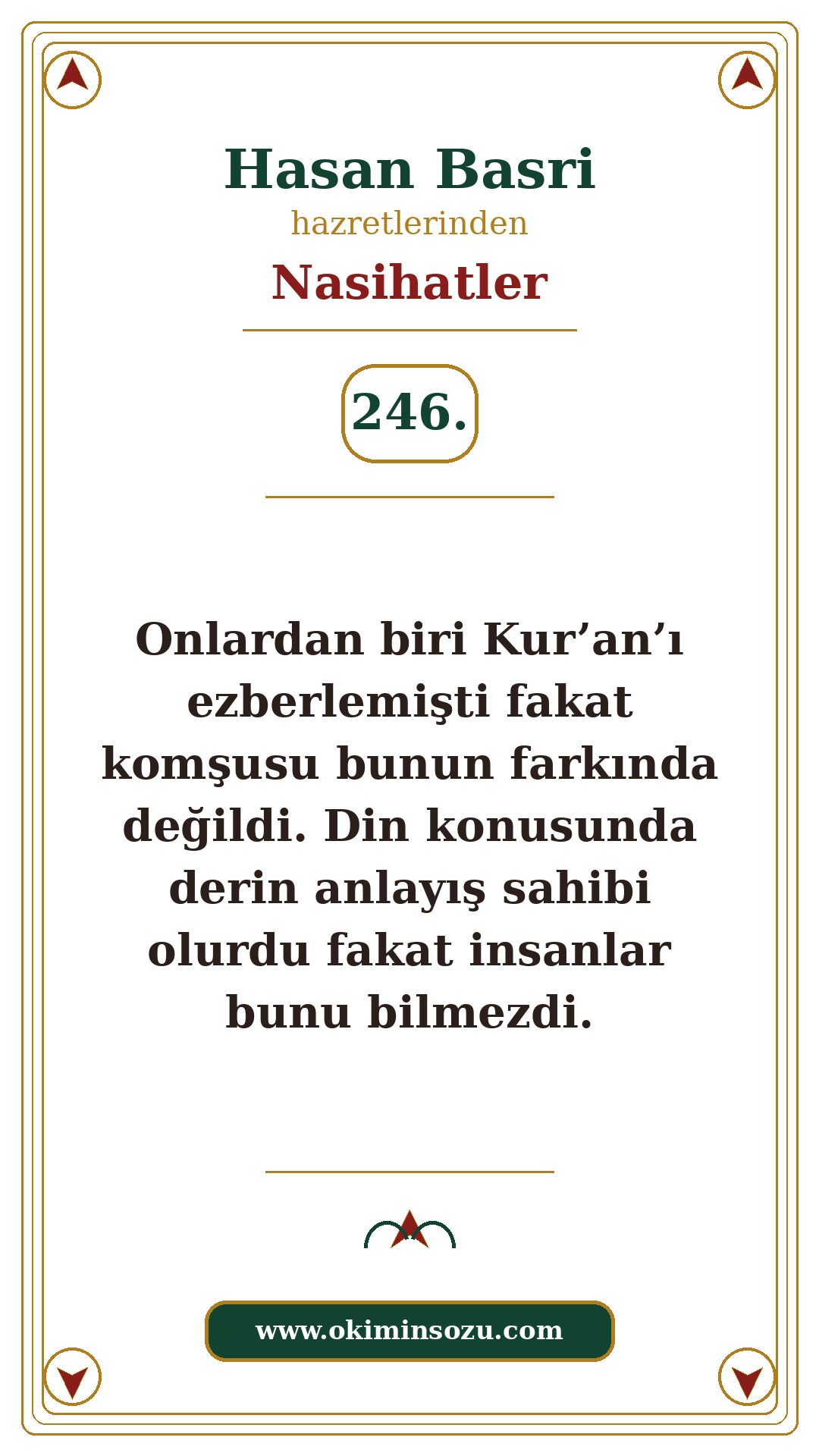 Hasan Basri Nasihat 246