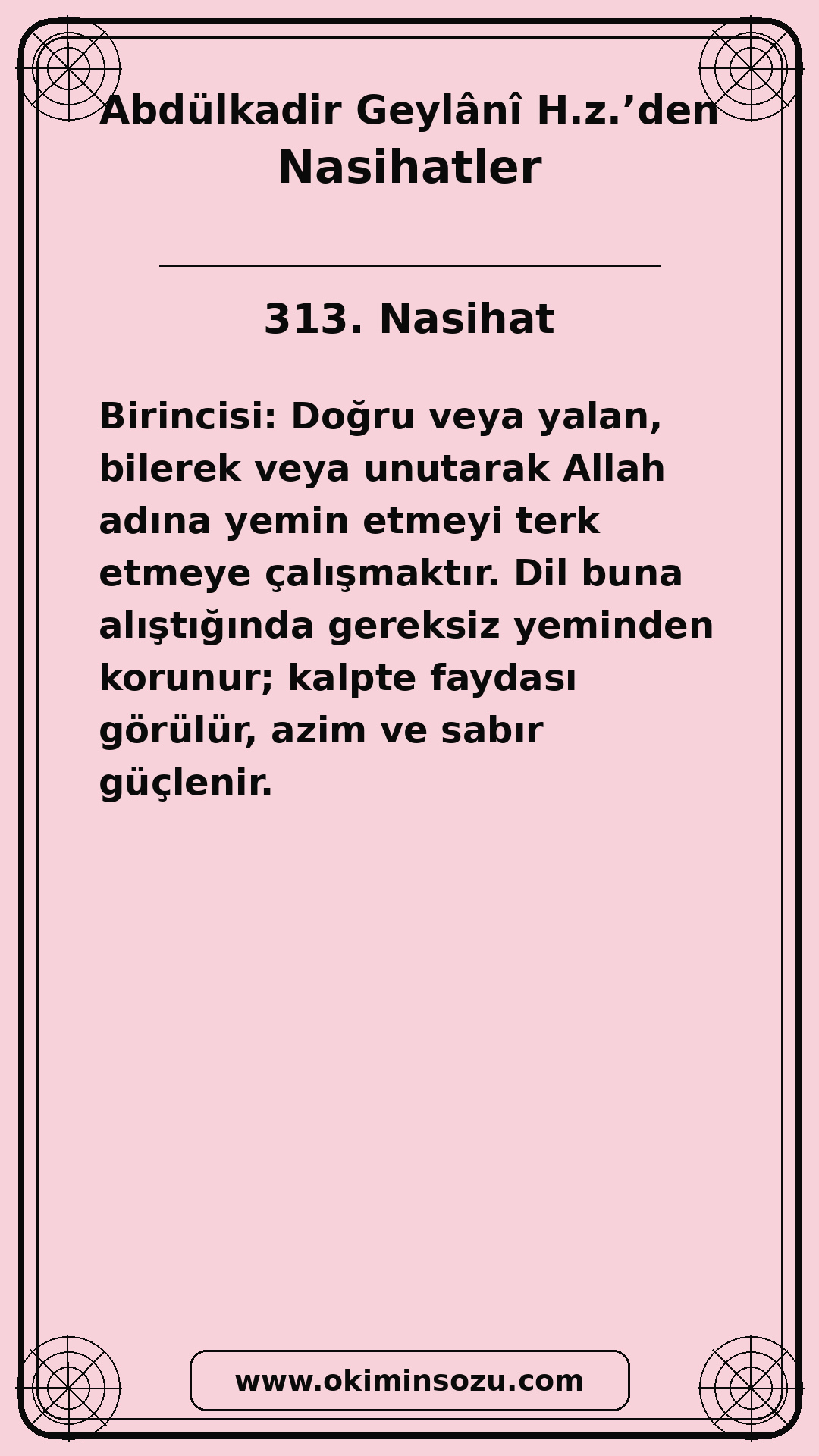313 Nasihat