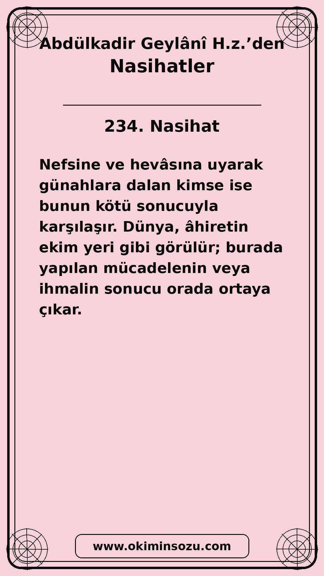 234 Nasihat
